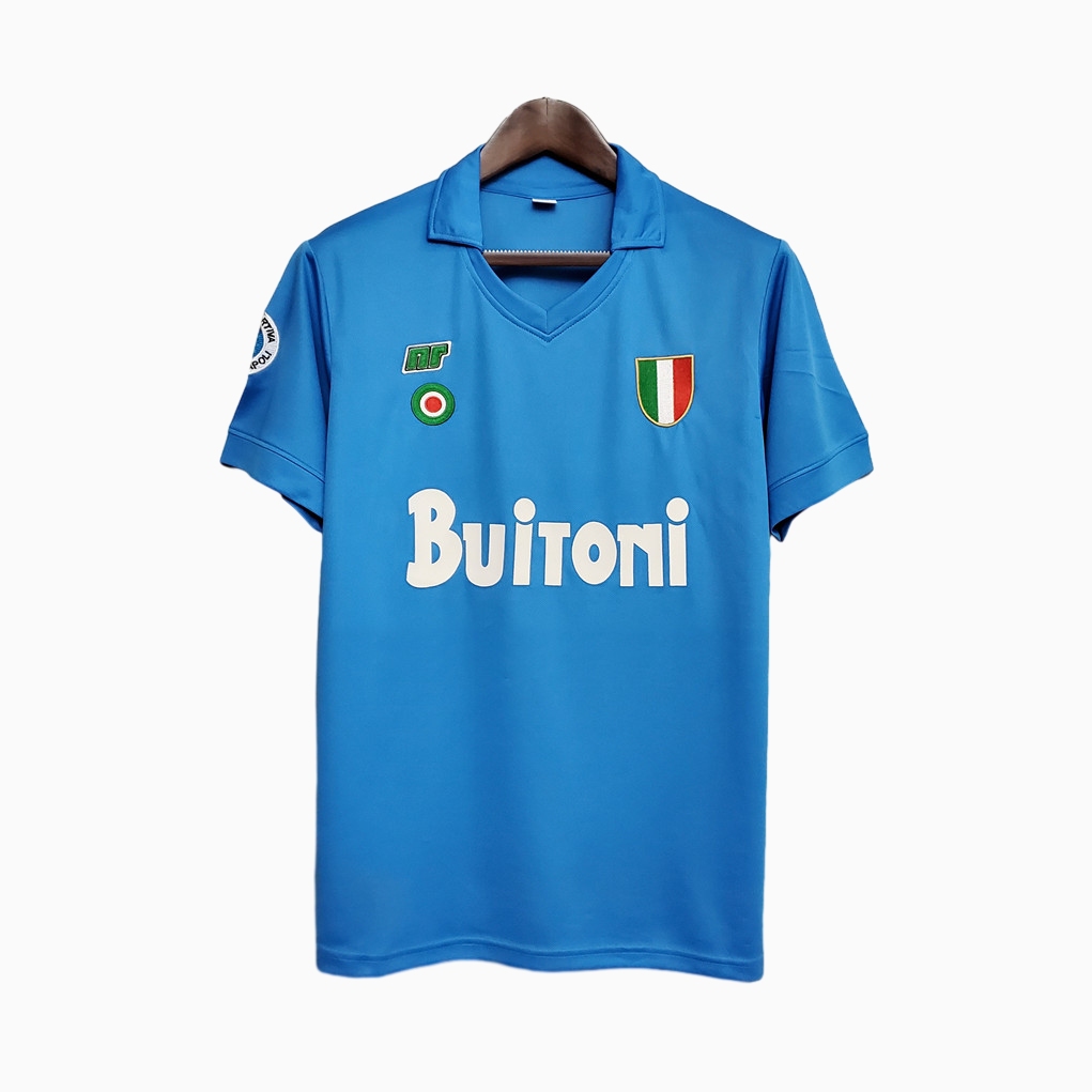 Retro Napoli 1987-88 Home Stadium Jersey - ReplicasJersey