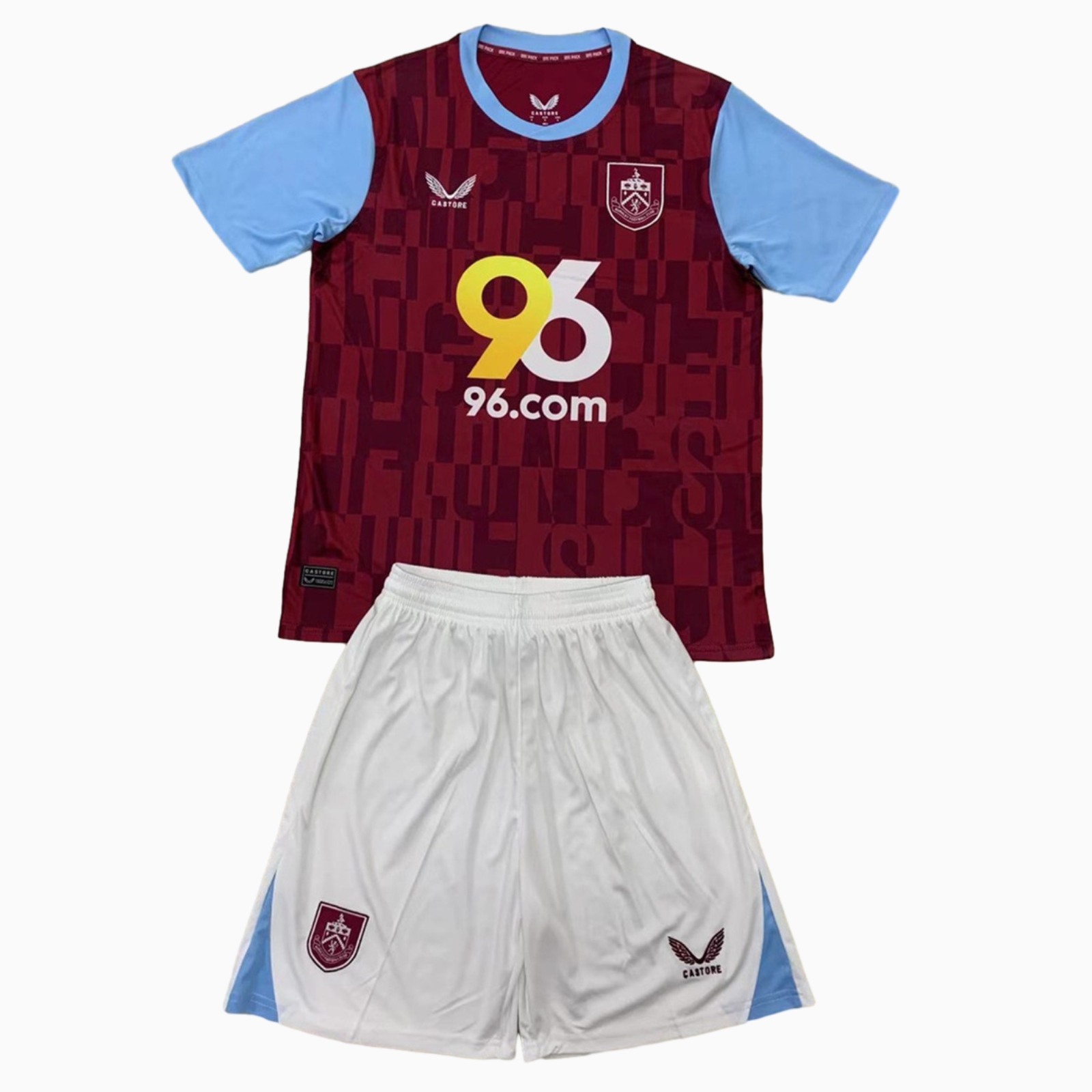Burnley 24-25 Home Men's Adult Jersey Set - Fans Version - ReplicasJersey