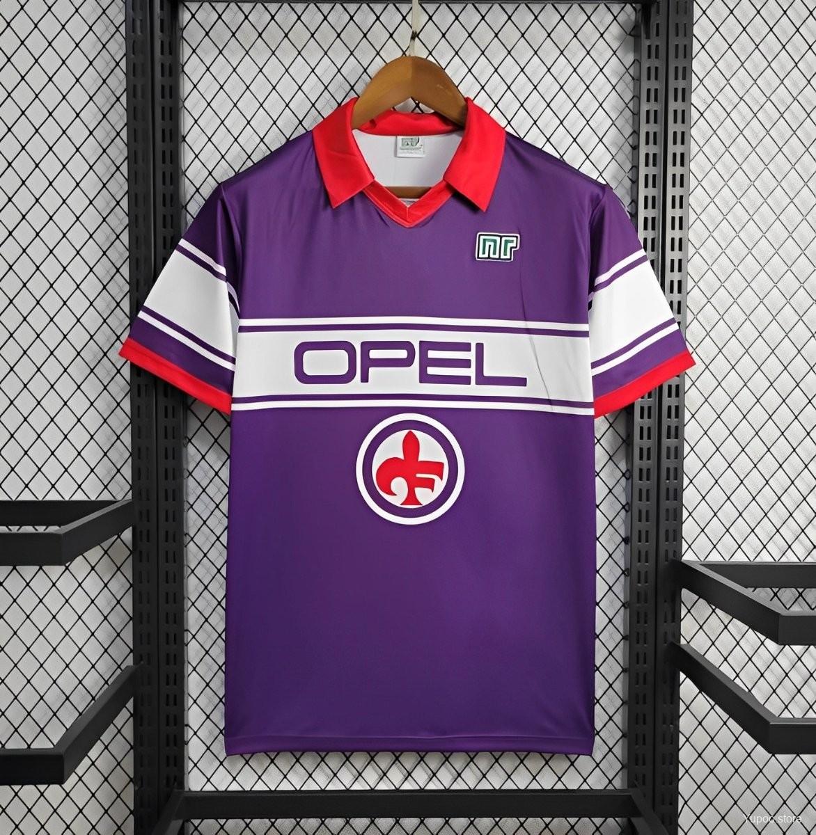 Retro Fiorentina 1984-85 Home Stadium Jersey - ReplicasJersey