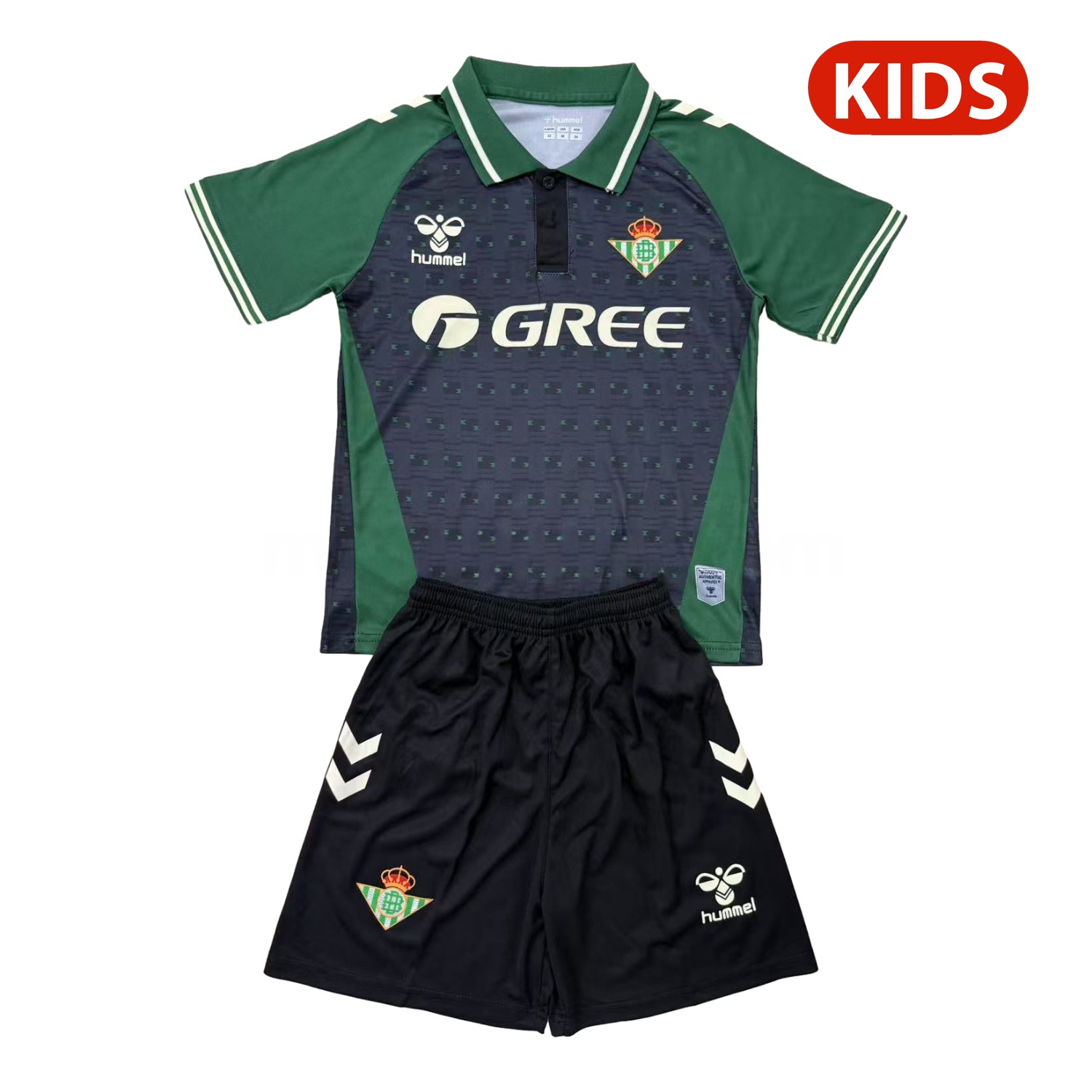 Real Betis 25-26 Grey Green Concept Kids Kit - ReplicasJersey