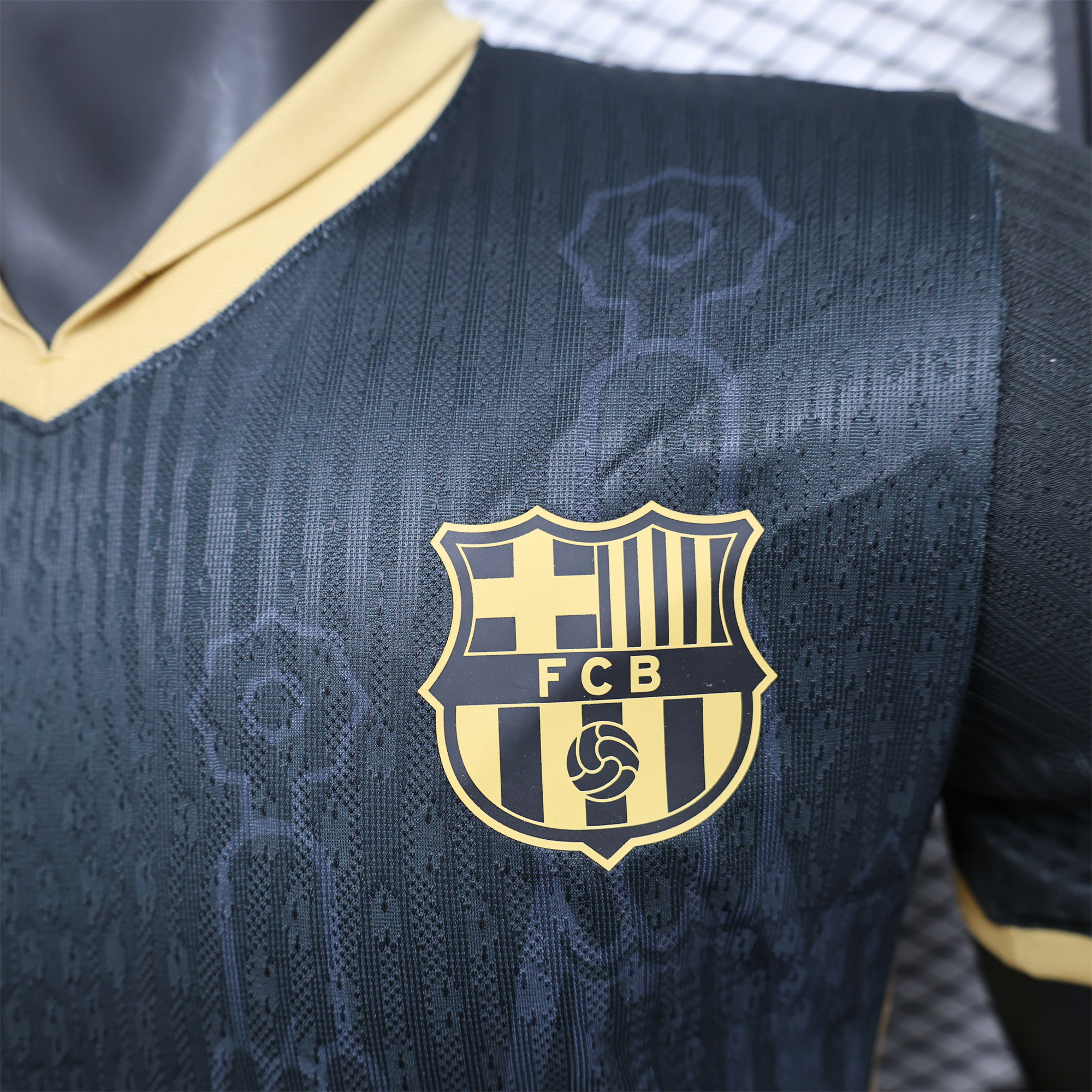 B.A.R.S.A 24-25 Black Gold Special Edition Jersey - Player Version - ReplicasJersey