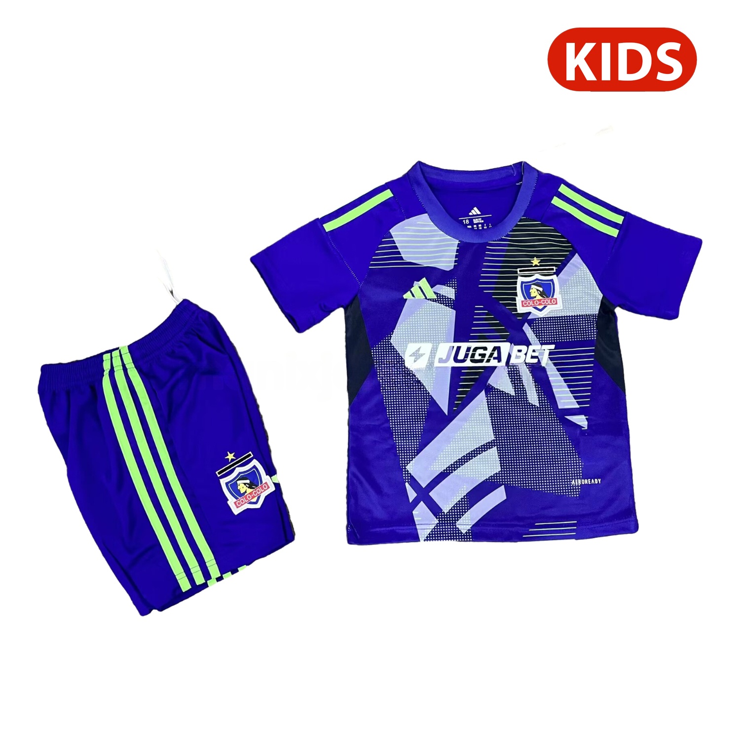 Colo Colo 25-26 Blue Goalkeeper Kids Kit - ReplicasJersey