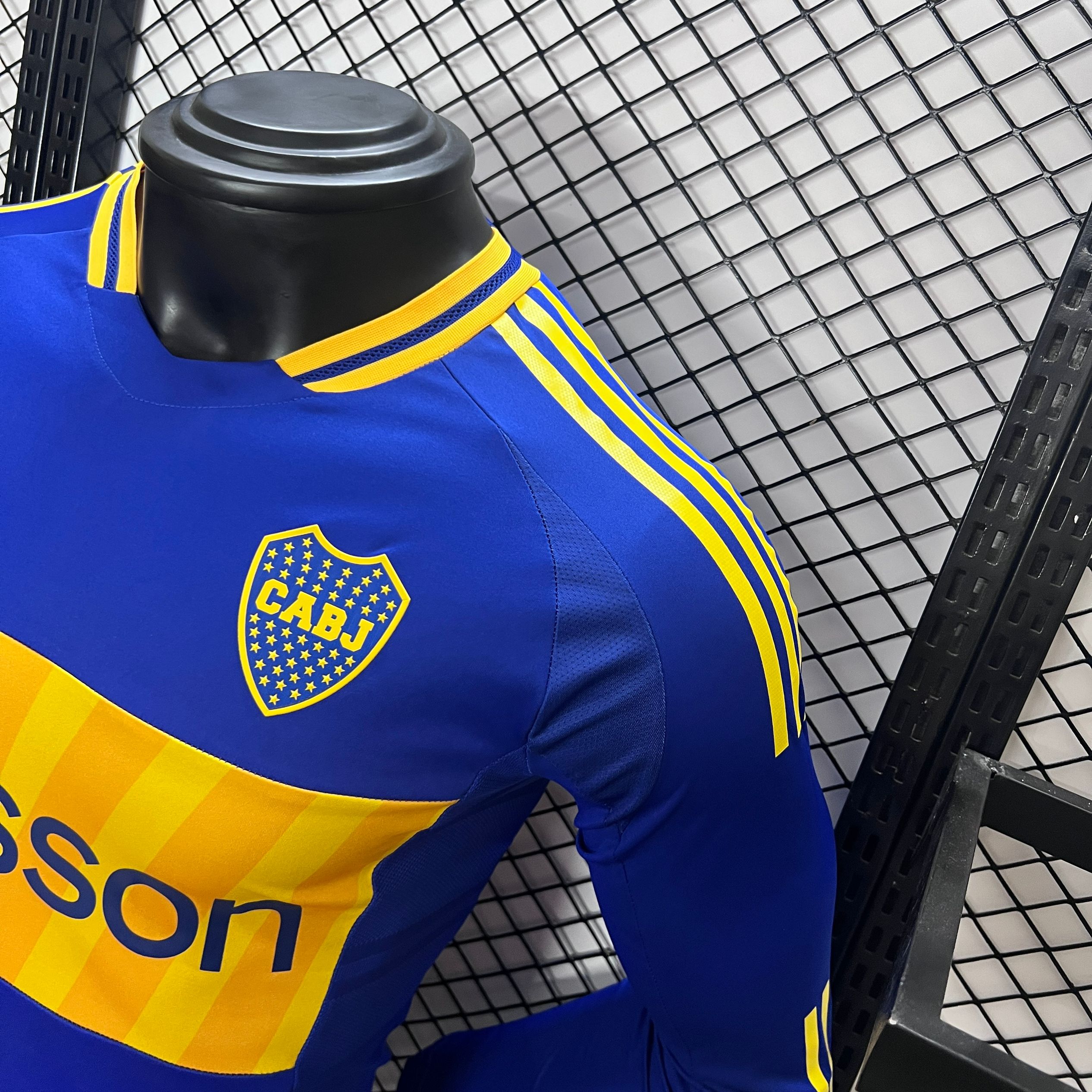 Boca Juniors 24-25 Home Long Sleeve Jersey - Player Version - ReplicasJersey
