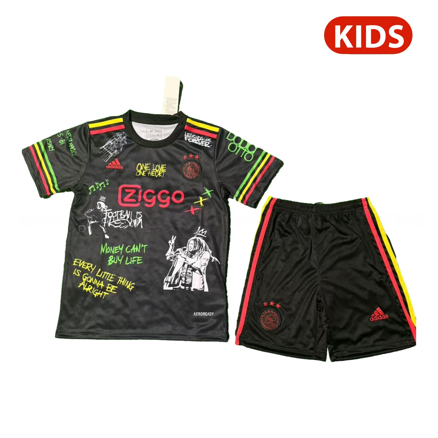Ajax x B-O-B Marly 25-26 White Special Kids Kit - ReplicasJersey