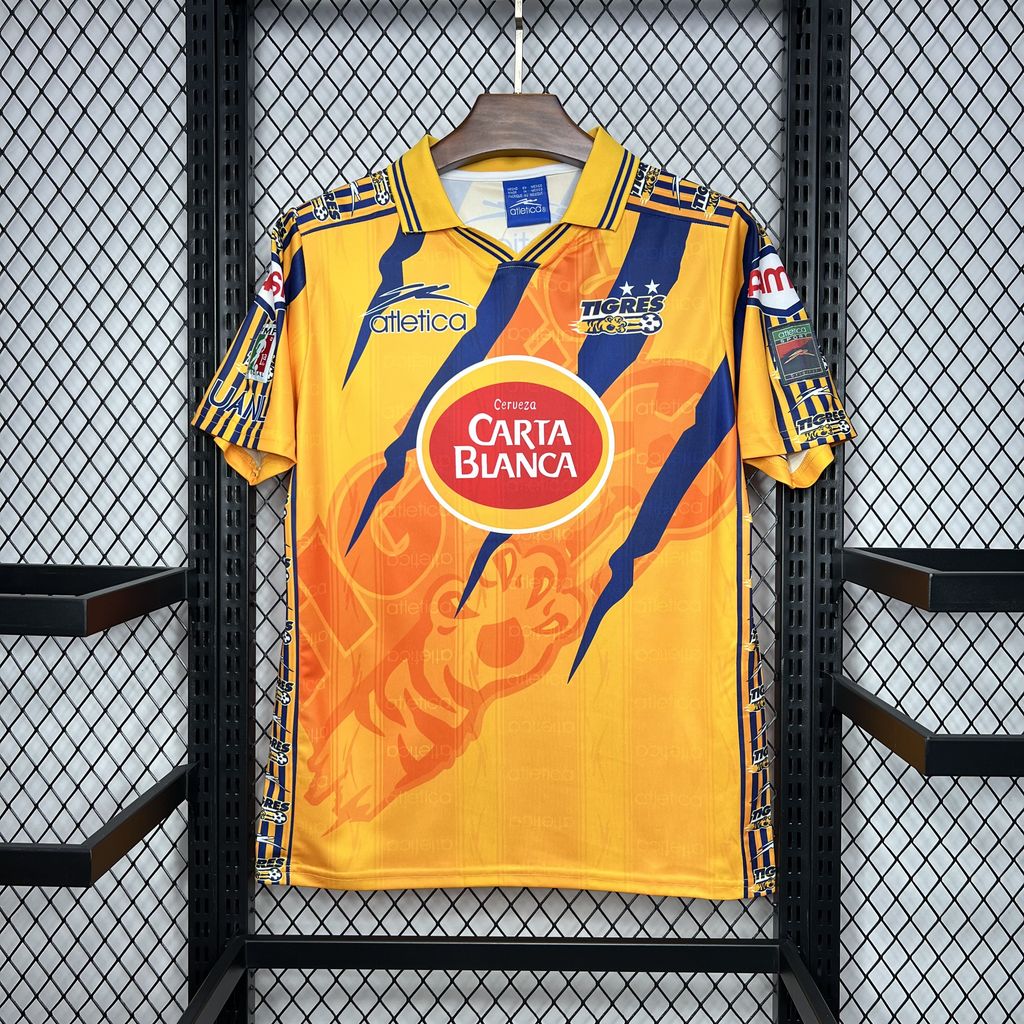 Retro Tigres UANL 1997-98 Home Stadium Jersey - ReplicasJersey