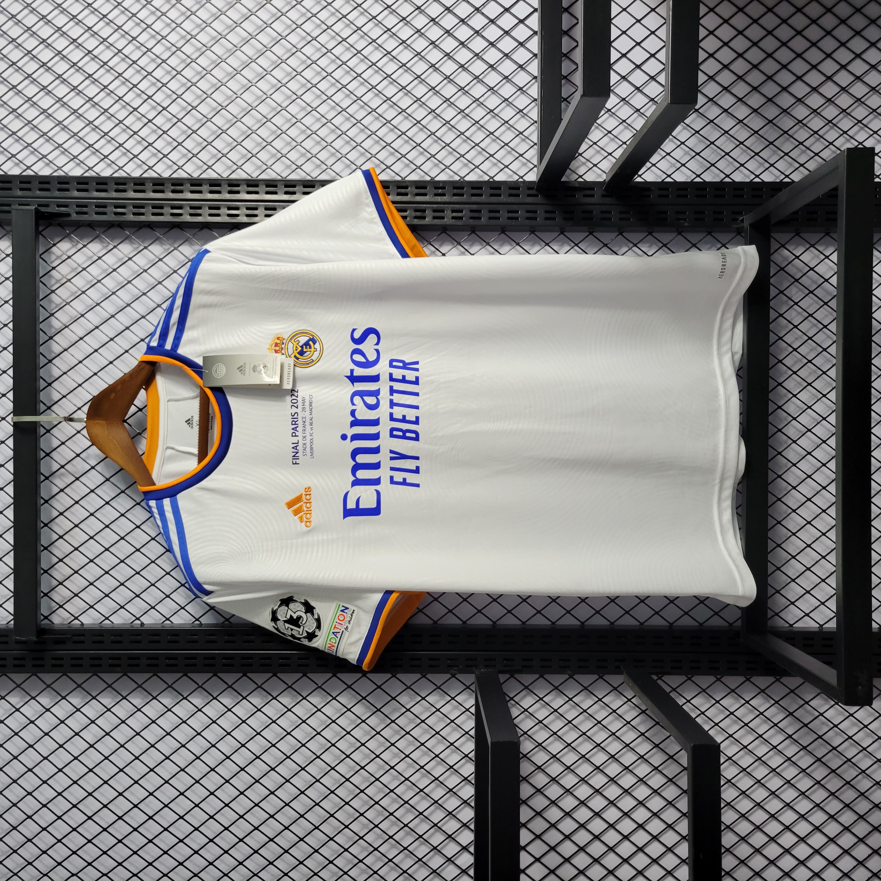 Retro Real Madrid 21-22 Home Stadium Jersey - Champions League Final - ReplicasJersey