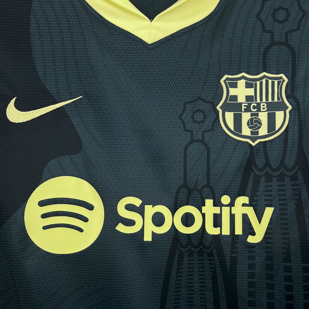 B.A.R.S.A 24-25 Dark Green Training Jersey - Fans Version - ReplicasJersey