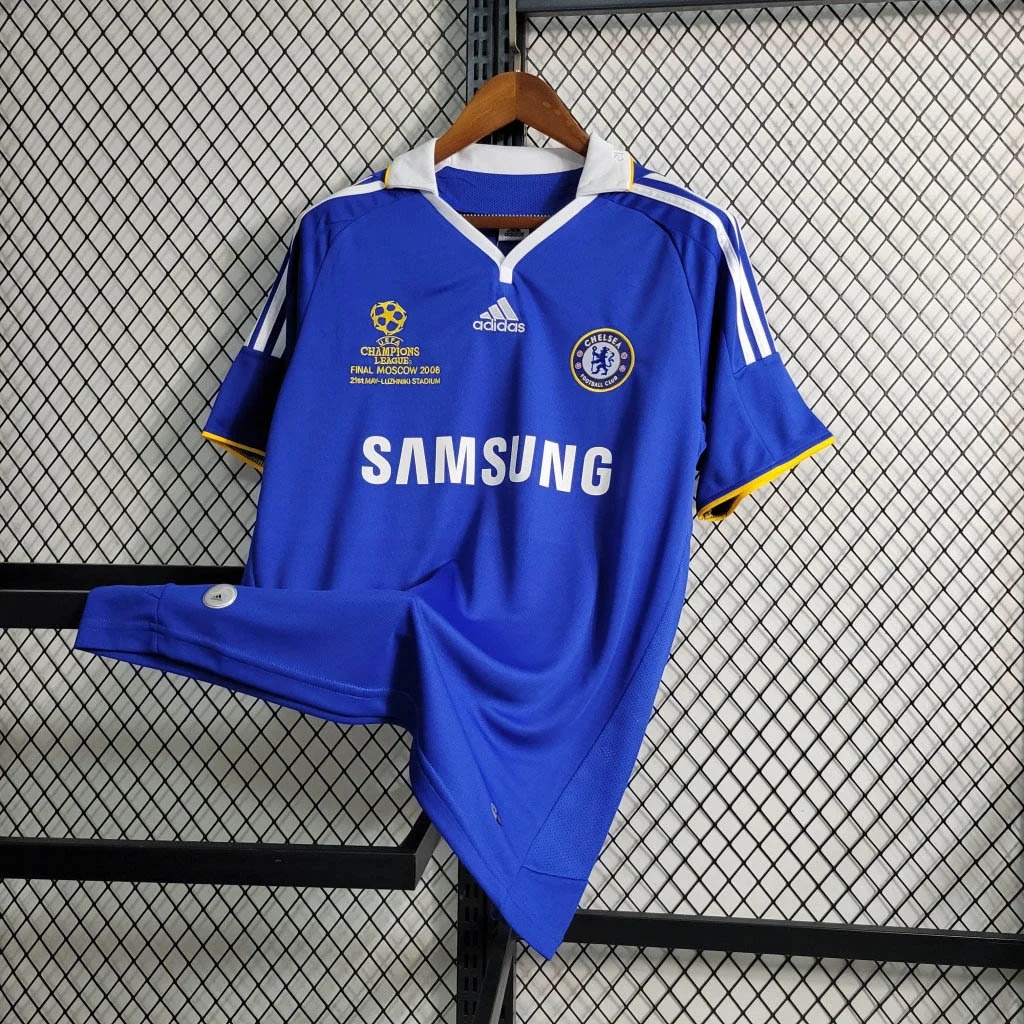 Retro CHELSEA 2007-08 Home Stadium Jersey - Champions League Final - ReplicasJersey
