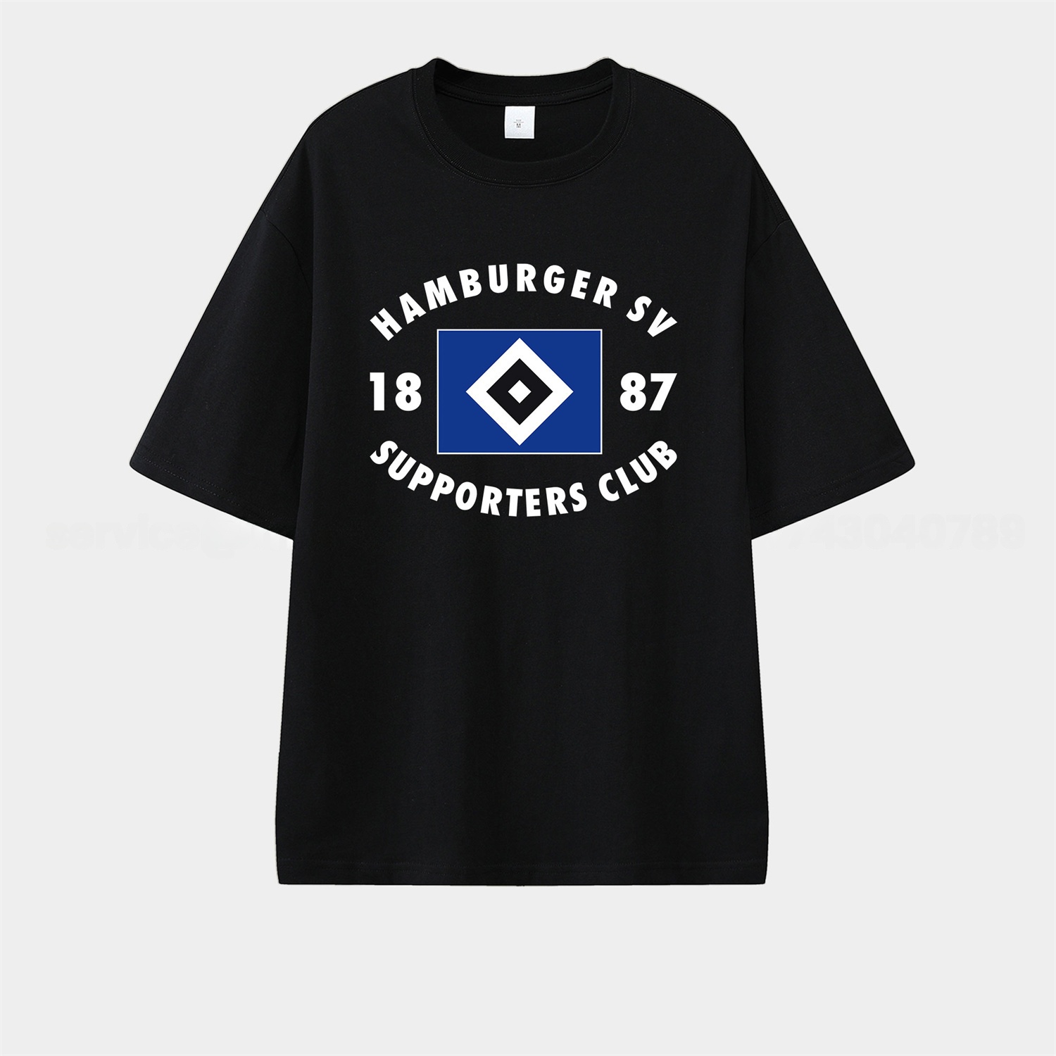 Hamburger SV 1887 Supporters Club Unisex Pure Cotton T-shirt - ReplicasJersey