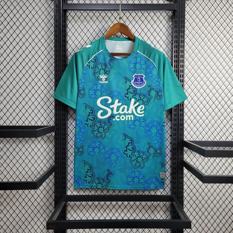 Everton 24-25 Shamrock Pre-match Jersey - Fans Version - ReplicasJersey