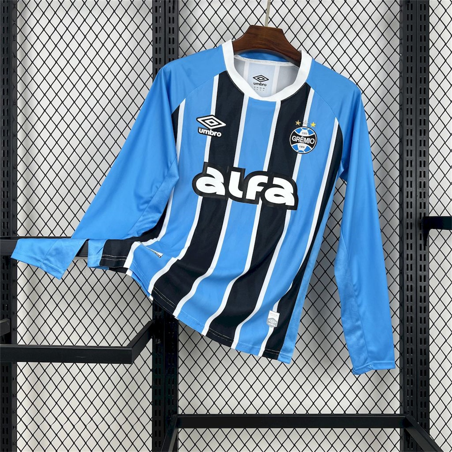 Gremio 25-26 Home Long Sleeves Jersey with Sponsor - Fans Version - ReplicasJersey