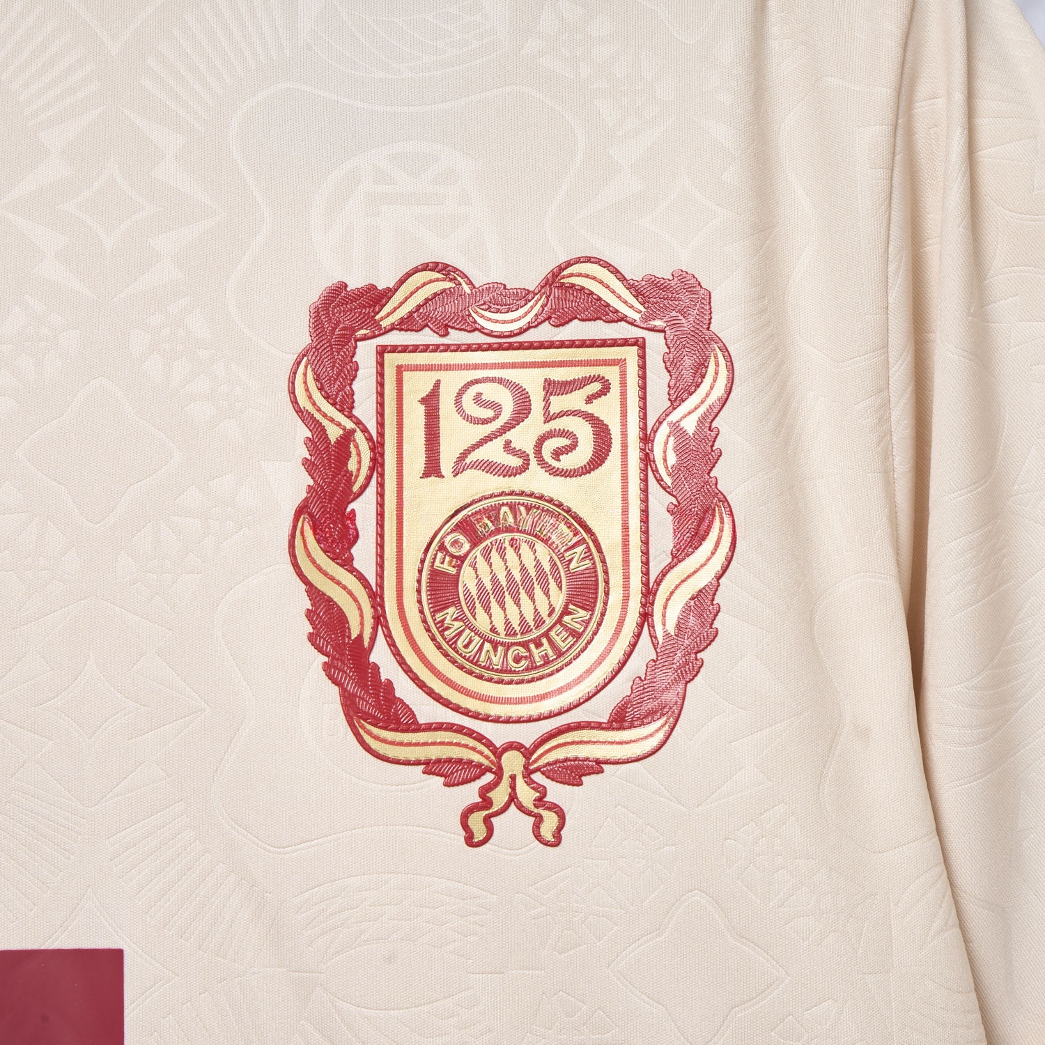 Bayern Munich 2025 Apricot 125th Anniversary Jersey - Fans Version - ReplicasJersey