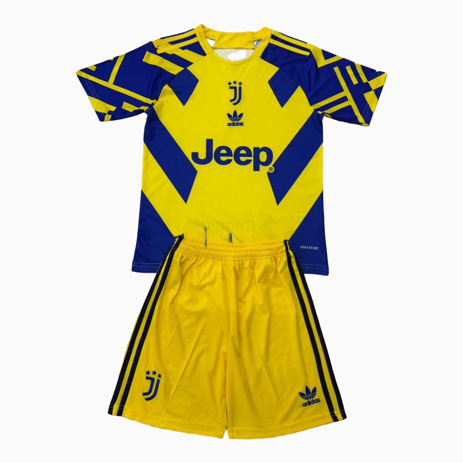 Juventus 24-25 Yellow Retro Style Kids Kit - ReplicasJersey