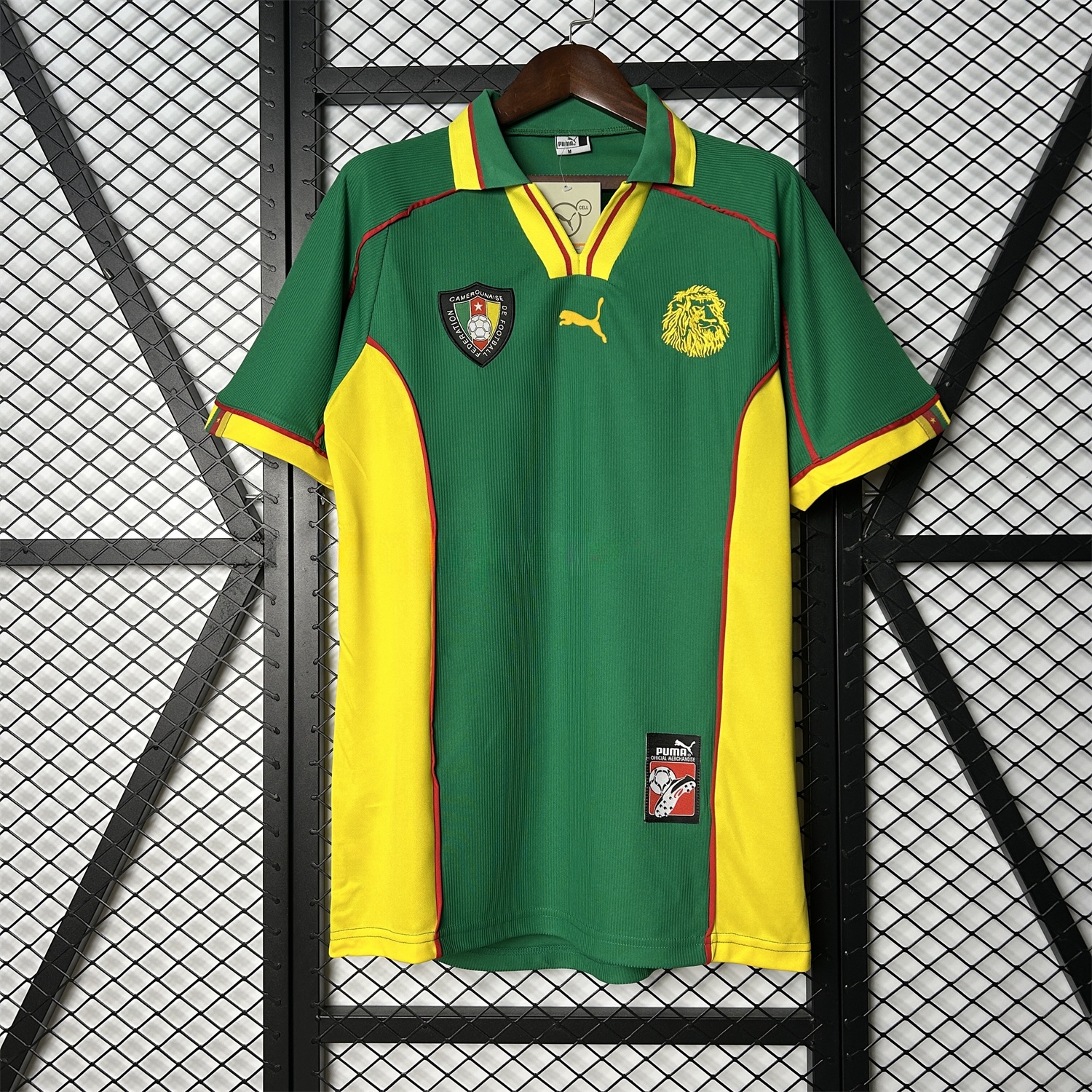 Retro Cameroon 1998 Home Jersey - ReplicasJersey