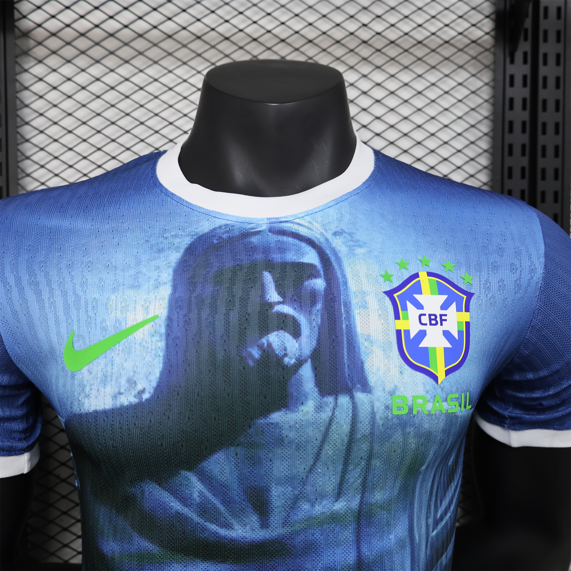 Brazil 2024 Blue Christ the Redeemer Statue Jersey - Player Version - ReplicasJersey