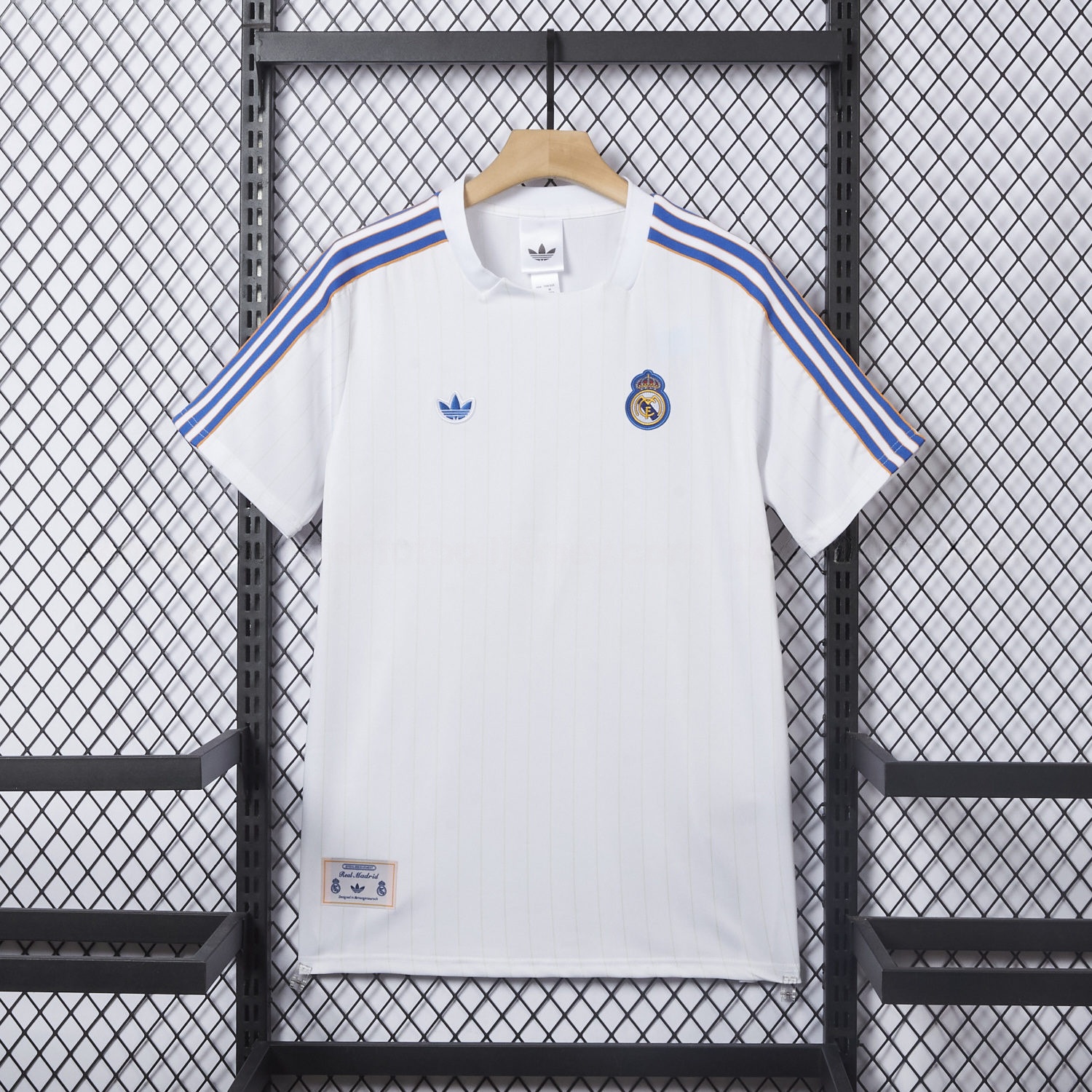 Real Madrid 25-26 Trefoil White Travel Jersey - Player Version - ReplicasJersey