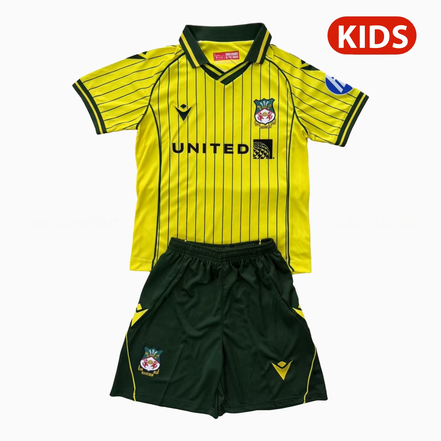 Wrexham 25-26 Away Kids Kit - ReplicasJersey