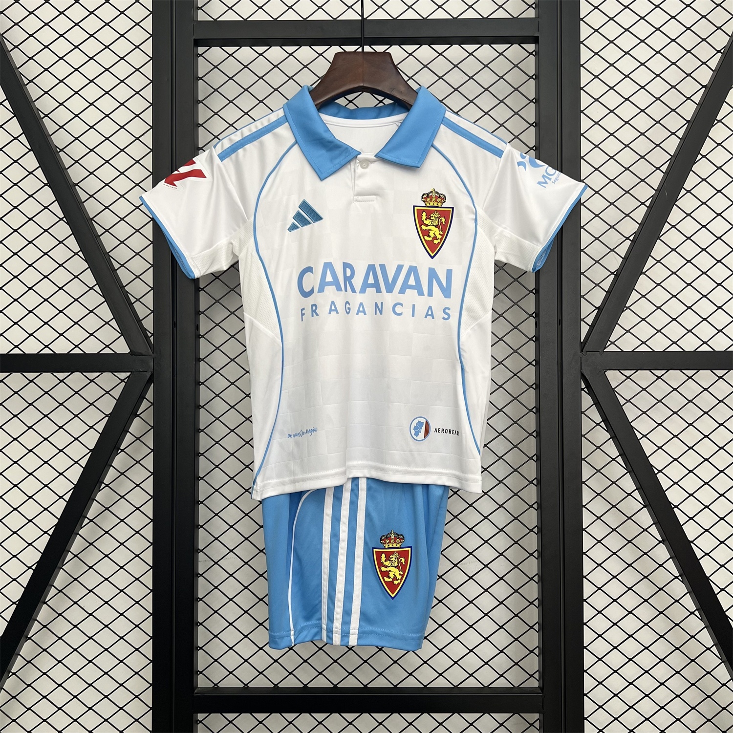 Real Zaragoza 25-26 Home Kids Kit - ReplicasJersey