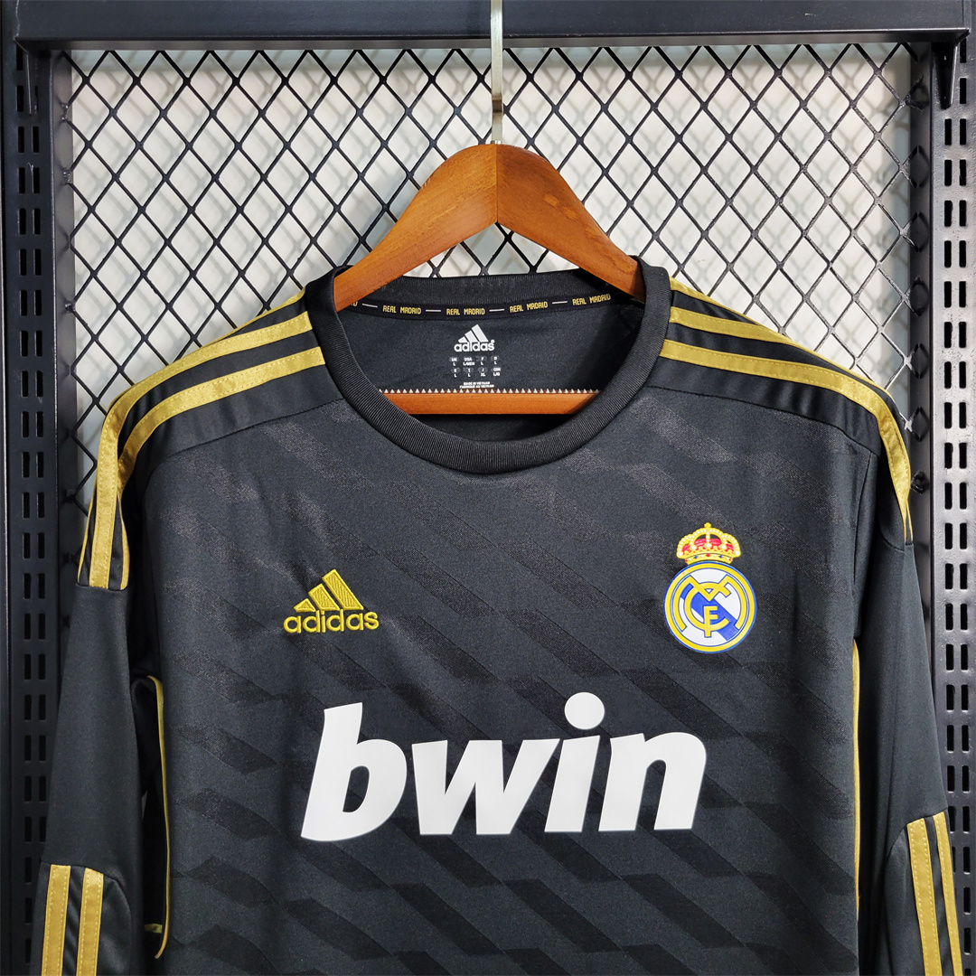 Retro Real Madrid 11-12 Away Long Sleeve Jersey - ReplicasJersey