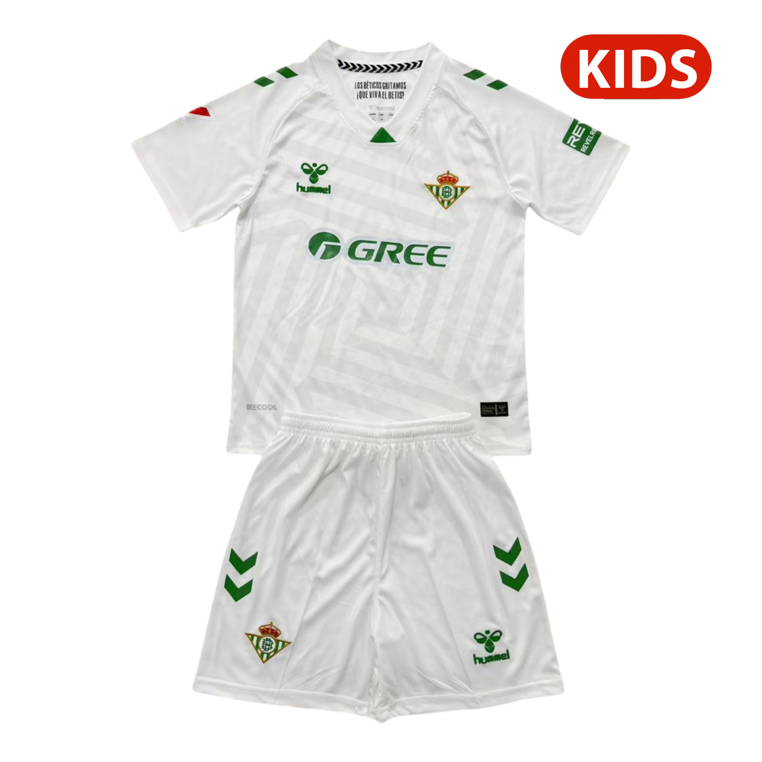 Real Betis 25-26 White Goalkeeper Kids Kit - ReplicasJersey