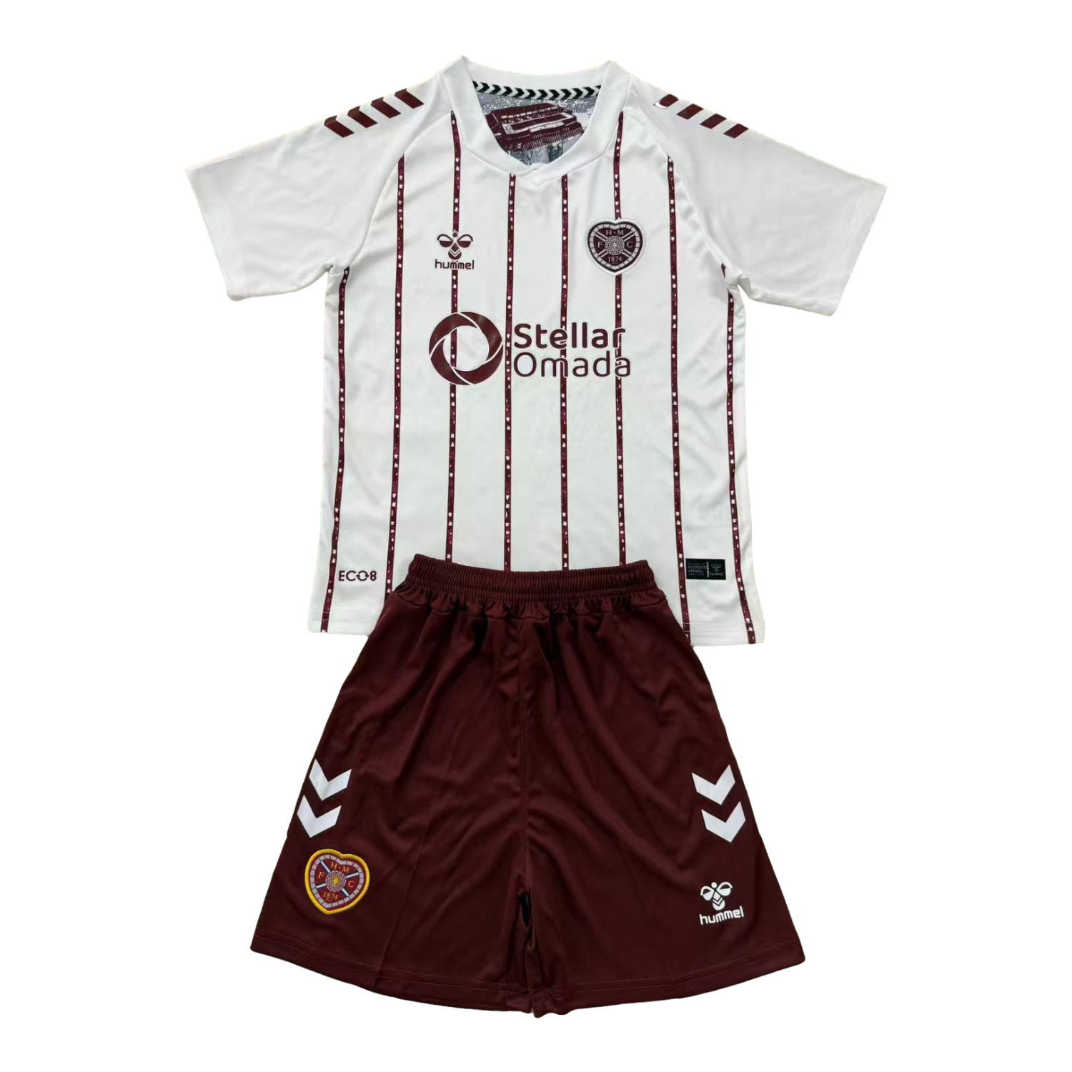 Hearts Heart of Midlothian 25-26 Away Men's Adult Jersey Set - Fans Version - ReplicasJersey