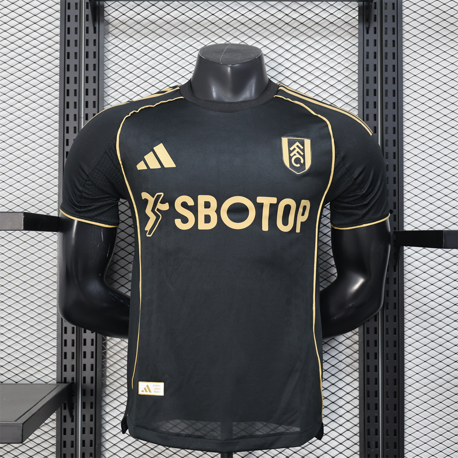 Fulham 25-26 Third Black Jersey - Player Version - ReplicasJersey
