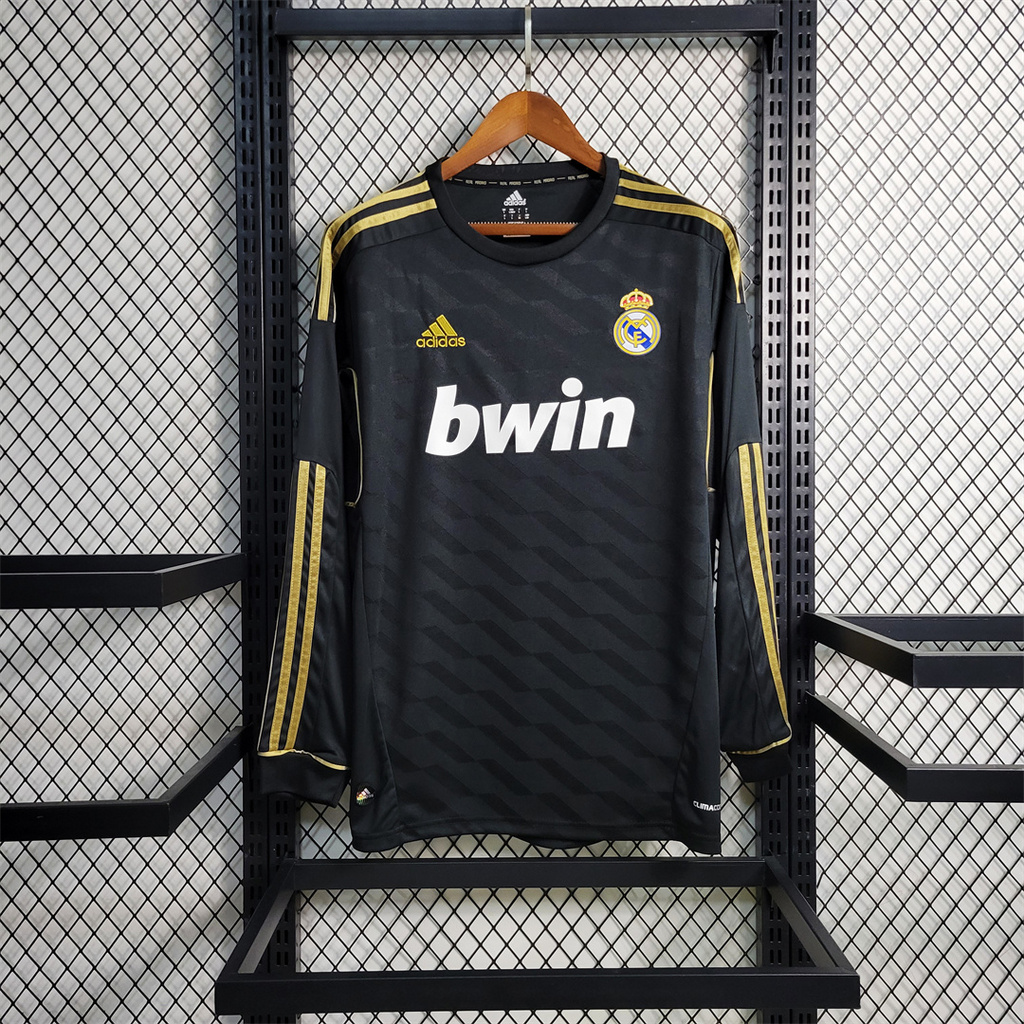 Retro Real Madrid 11-12 Away Long Sleeve Jersey - ReplicasJersey