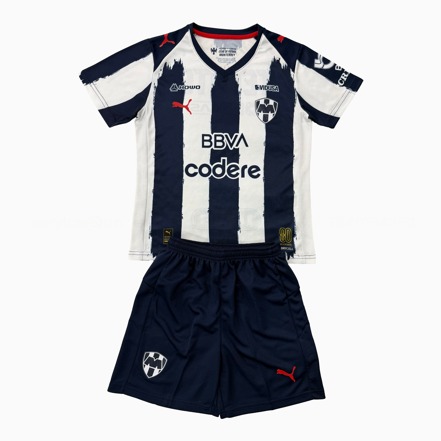 Rayados Monterrey 25-26 Home Men's Adult Jersey Set - Fans Version - ReplicasJersey