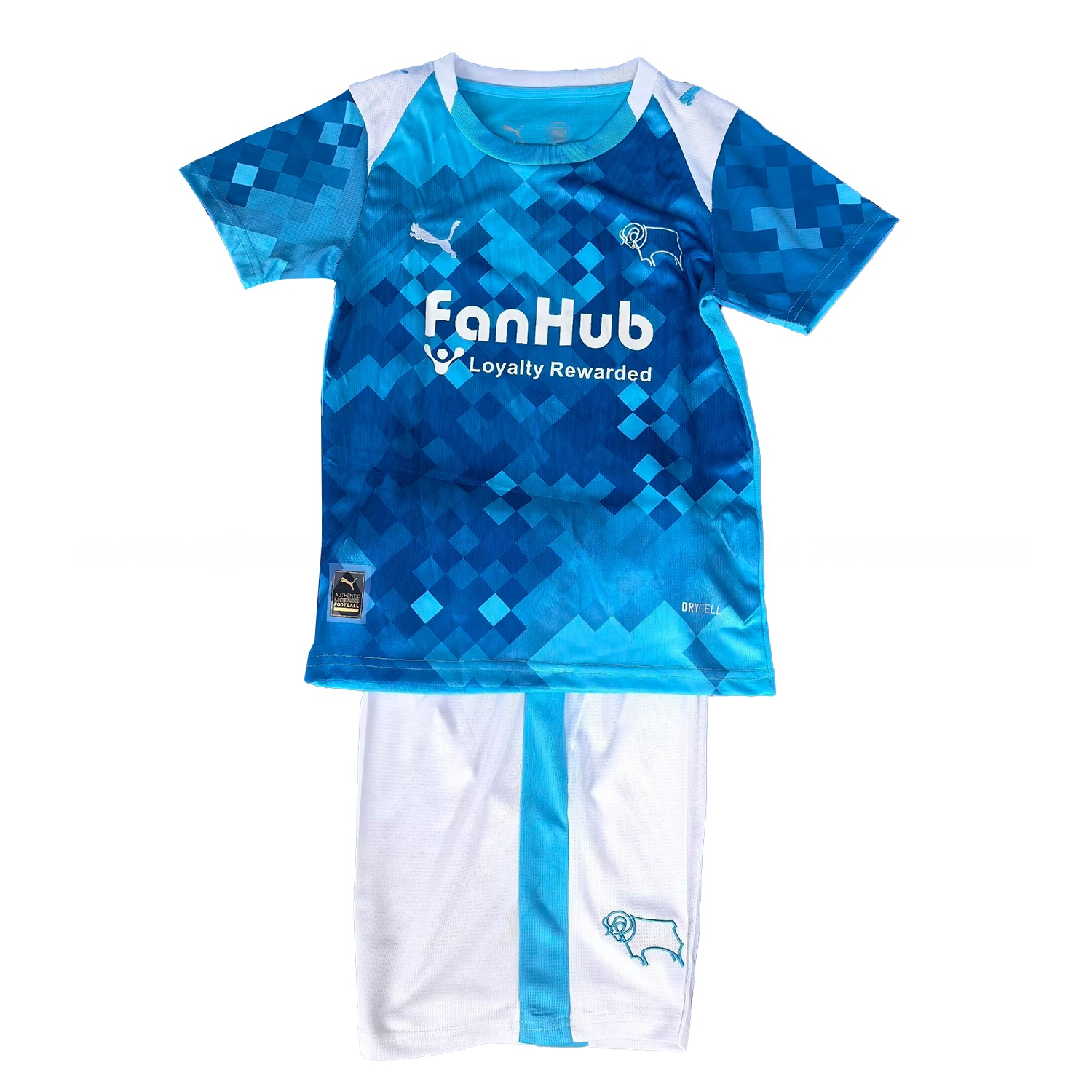 Derby County 25-26 Third Blue Kids Kit - ReplicasJersey