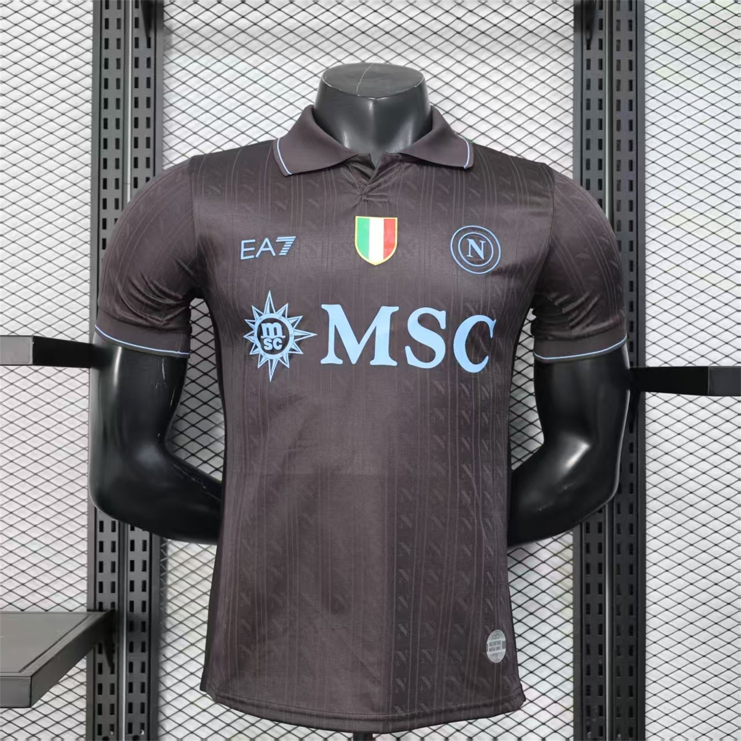 Napoli 25-26 Third Black Jersey - Player Version - ReplicasJersey