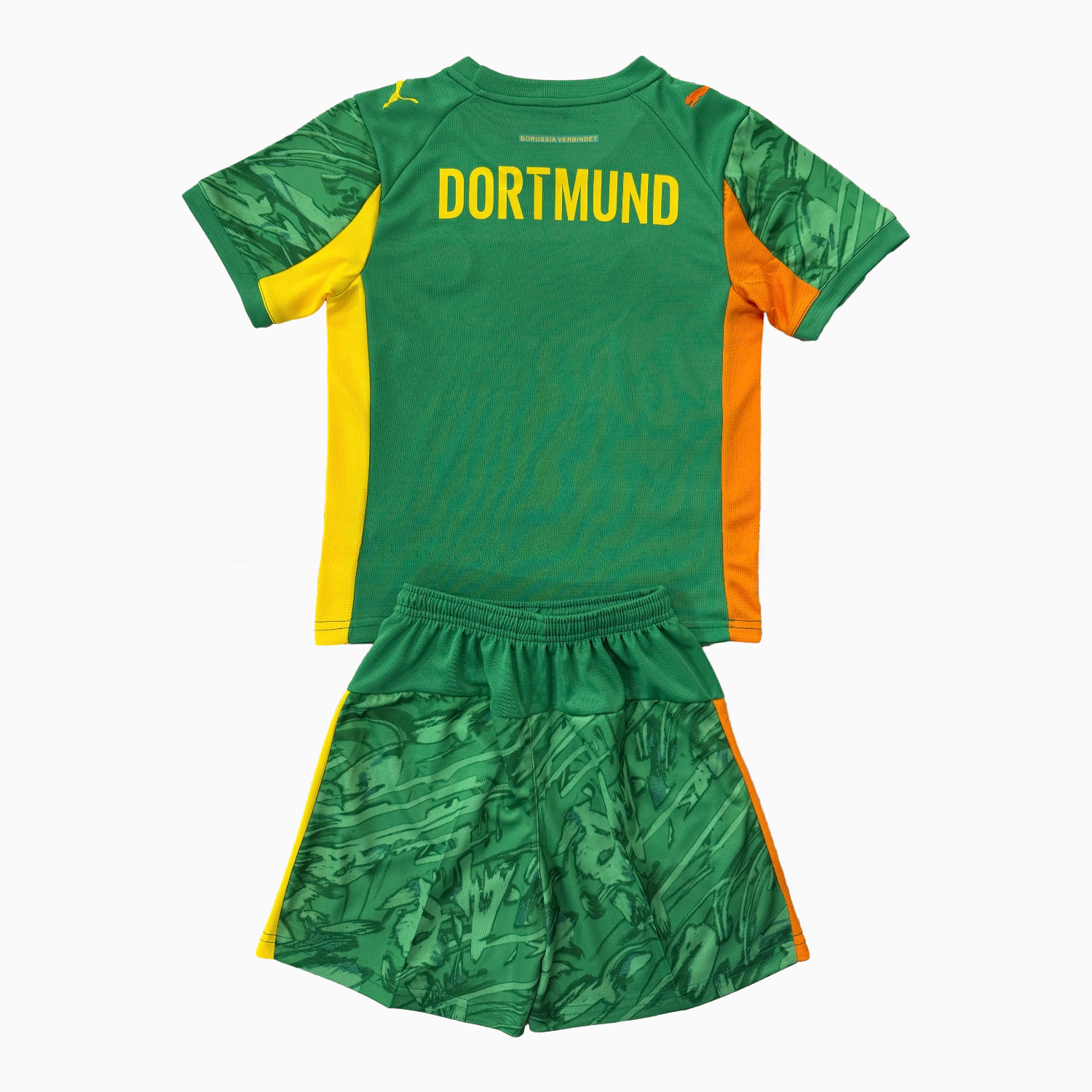 Dortmund 25-26 Green Goalkeeper Kids Kit - ReplicasJersey