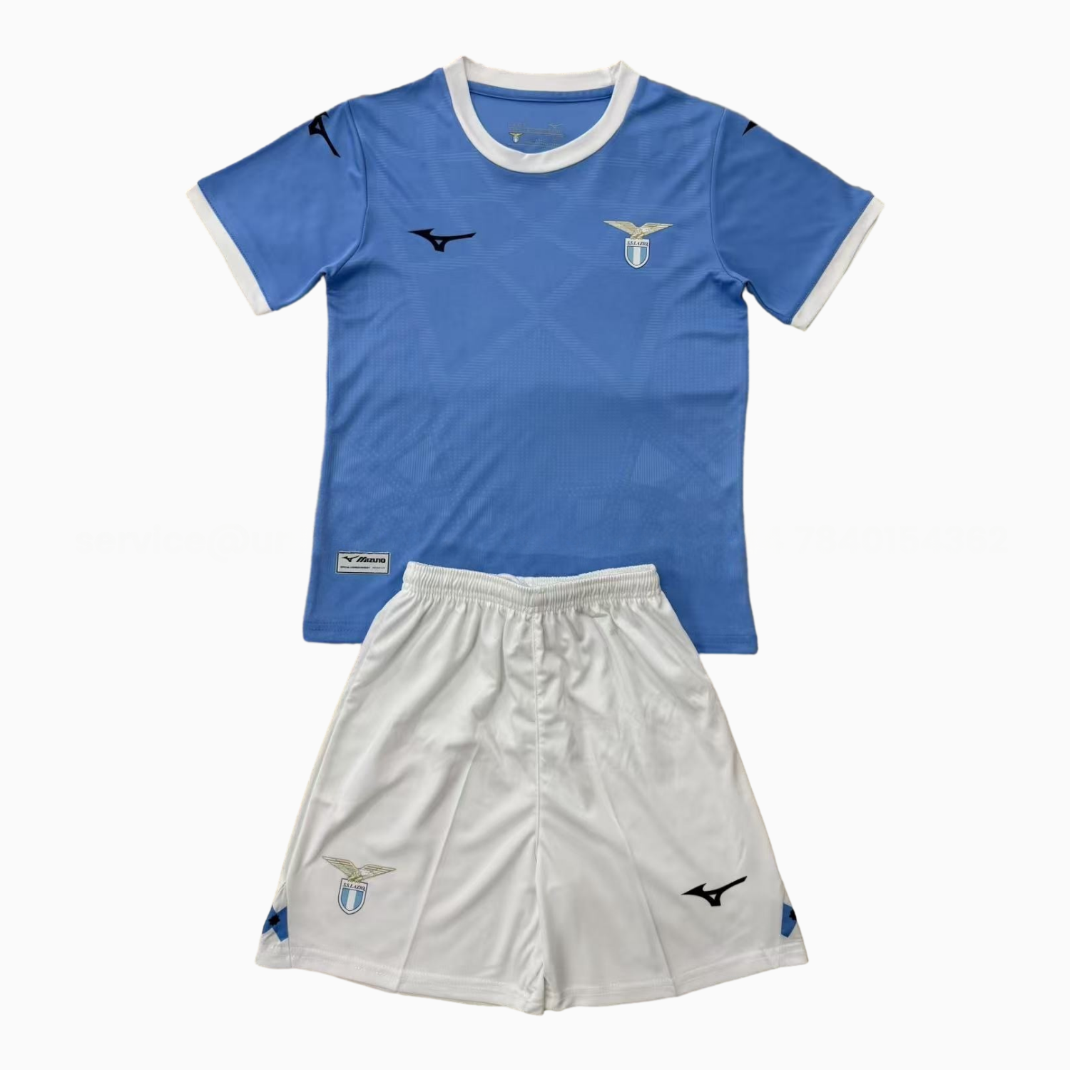Lazio 25-26 Home Men's Adult Jersey Set - Fans Version - ReplicasJersey