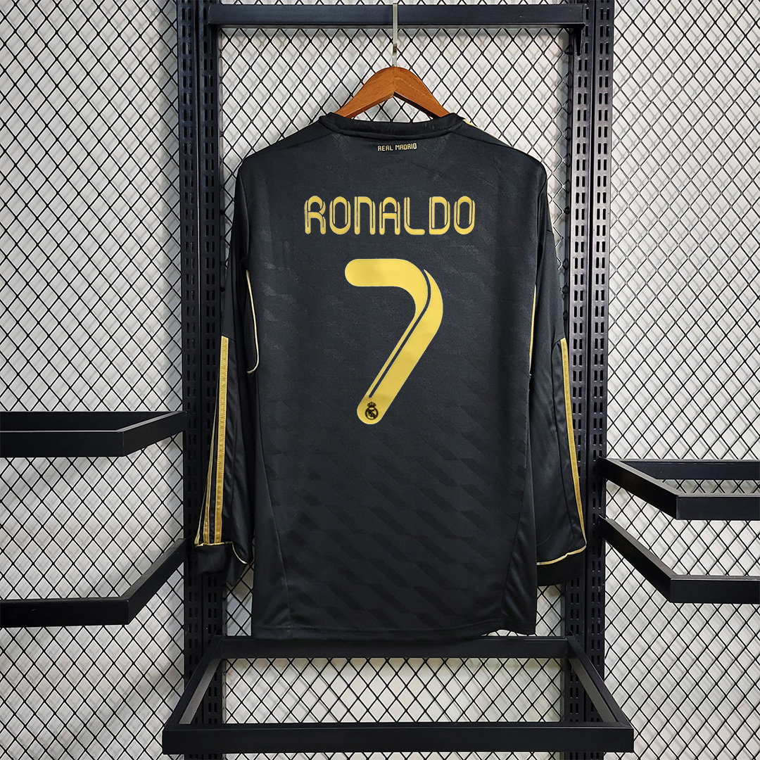 Retro Real Madrid 11-12 Away Long Sleeve Jersey - ReplicasJersey