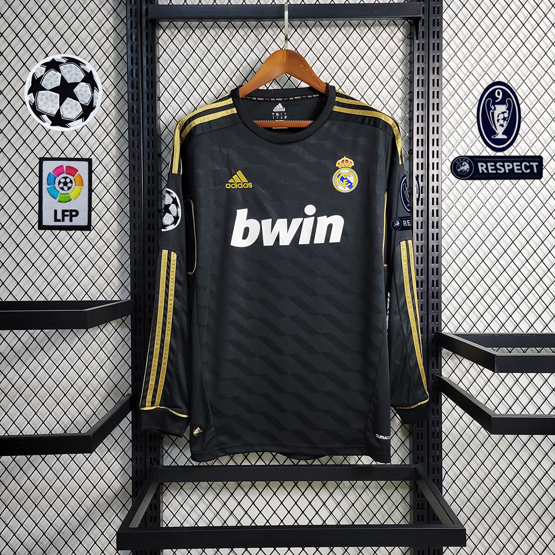 Retro Real Madrid 11-12 Away Long Sleeve Jersey - ReplicasJersey
