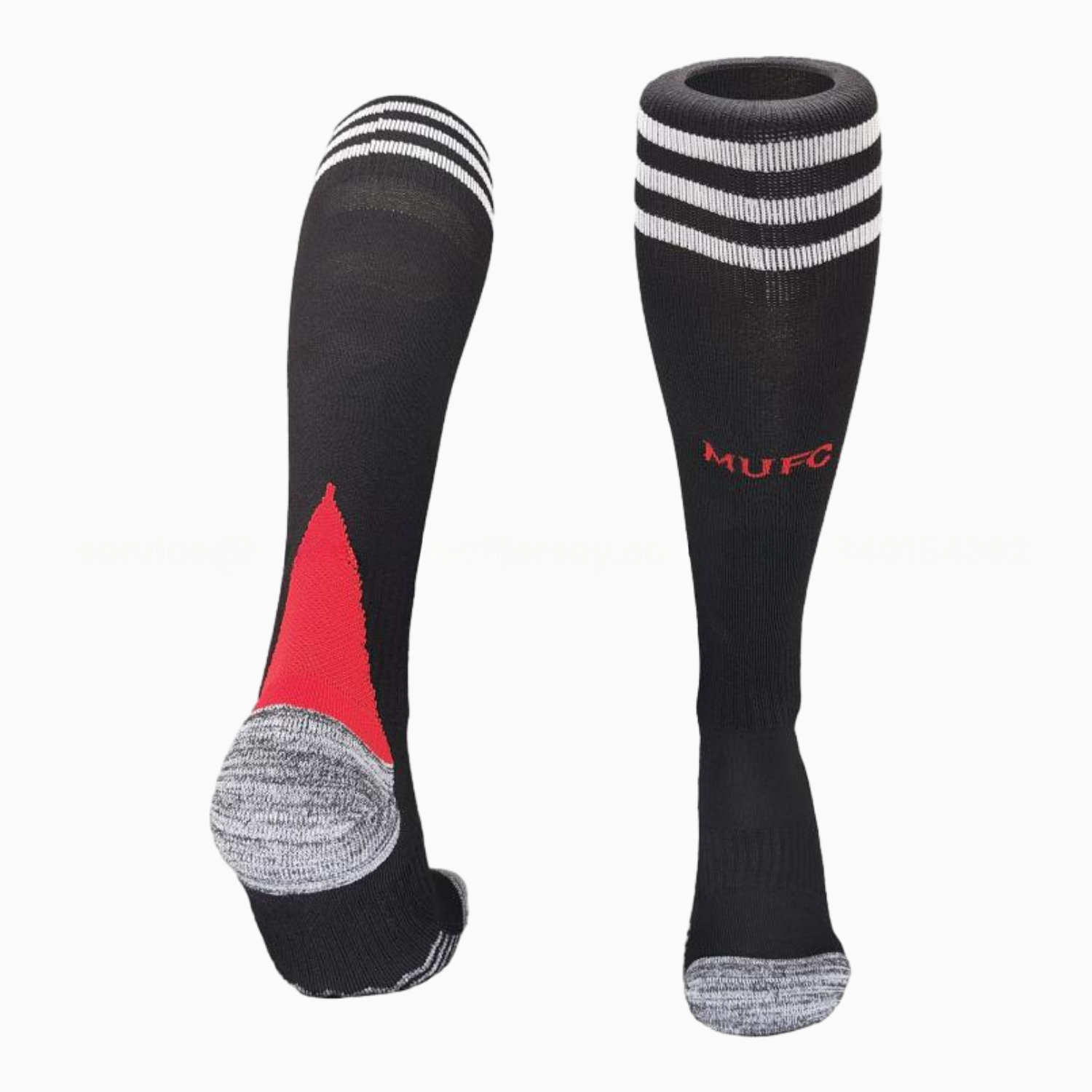 Manchester United 25-26 Home Socks - Black - ReplicasJersey