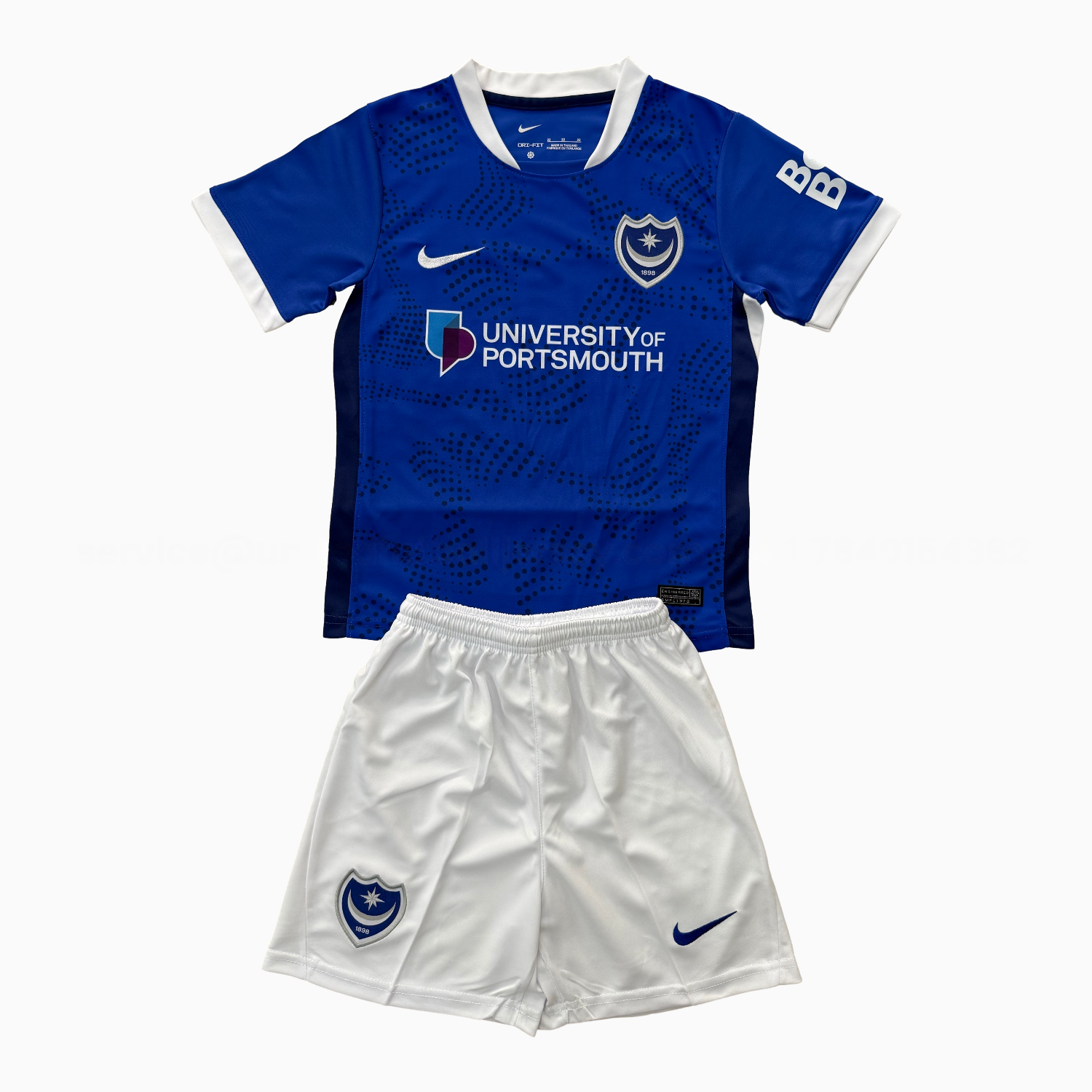 Portsmouth 25-26 Home Men's Adult Jersey Set - Fans Version - ReplicasJersey