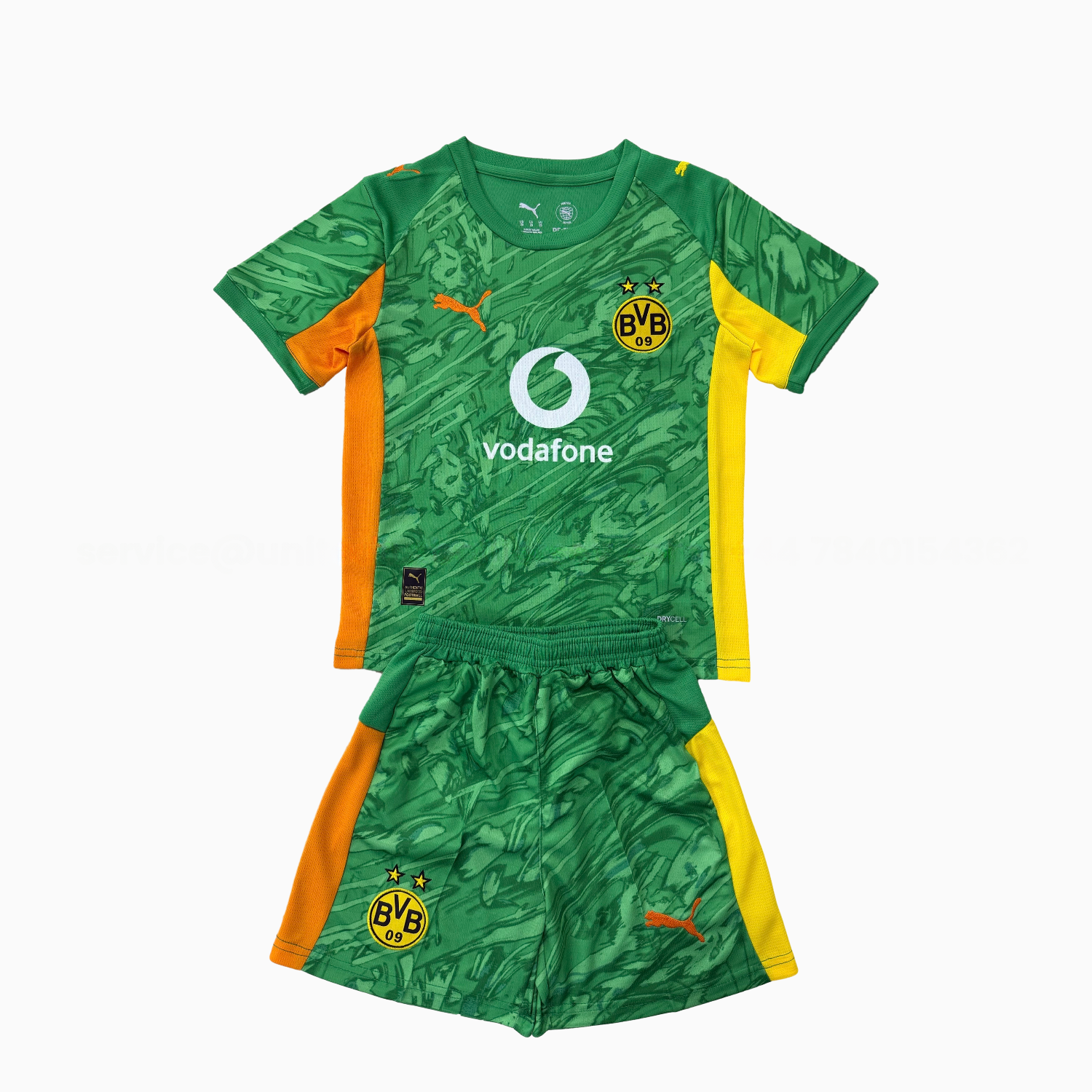 Dortmund 25-26 Green Goalkeeper Kids Kit - ReplicasJersey