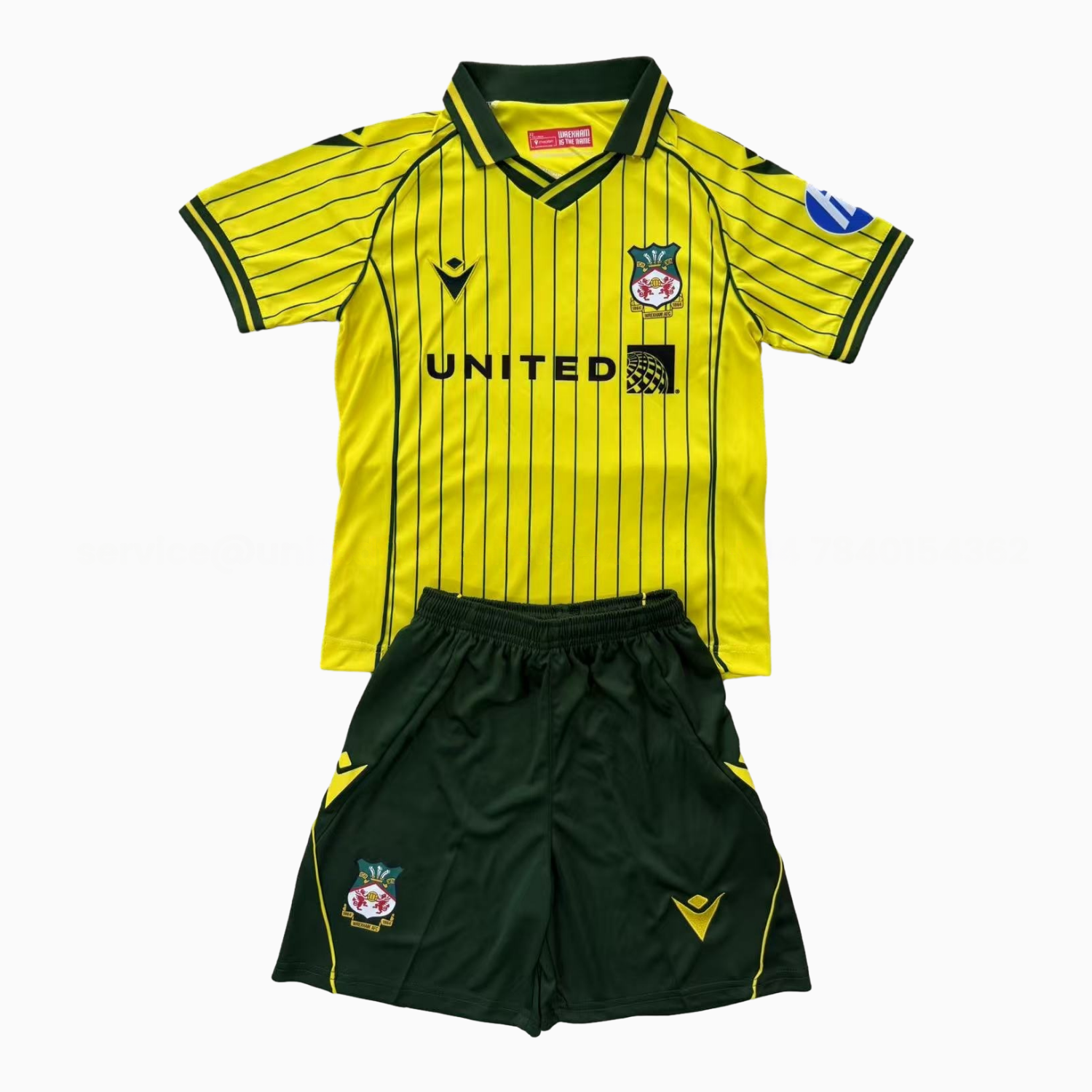 Wrexham 25-26 Away Men's Adult Jersey Set - Fans Version - ReplicasJersey