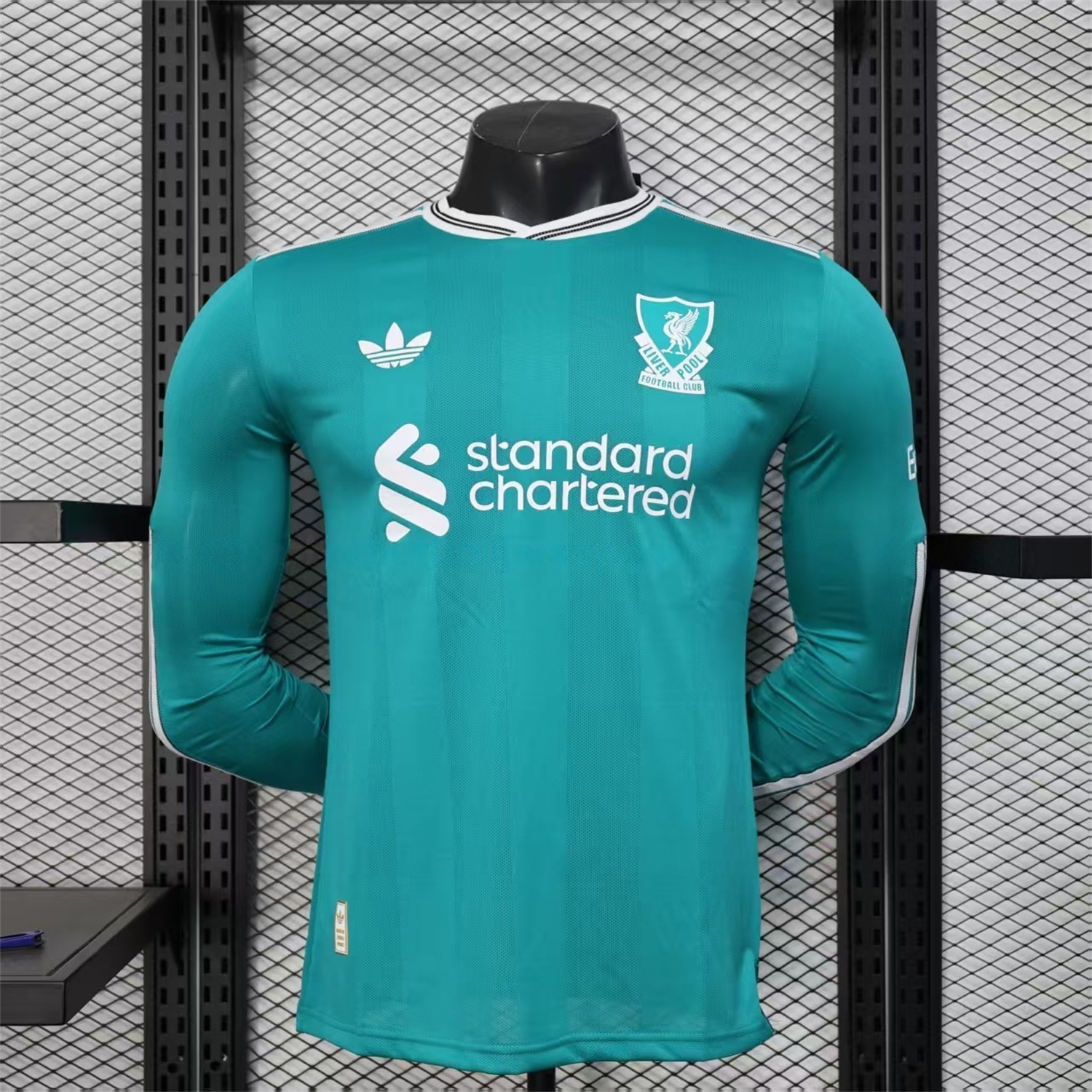 Liver.pool 25-26 Third Green Long Sleeves Jersey - Player Version - ReplicasJersey