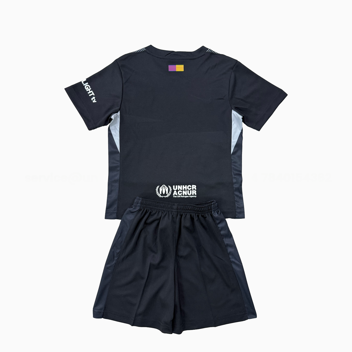 Barcelona 25-26 Black Goalkeeper Kids Kit - ReplicasJersey