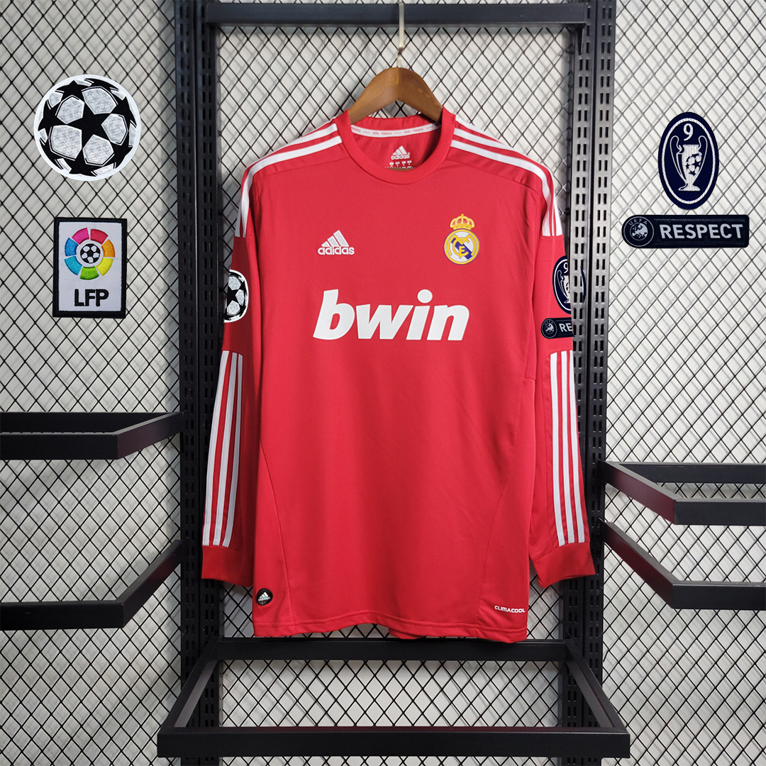 Retro Real Madrid 11-12 Third Away Long Sleeve Jersey - ReplicasJersey