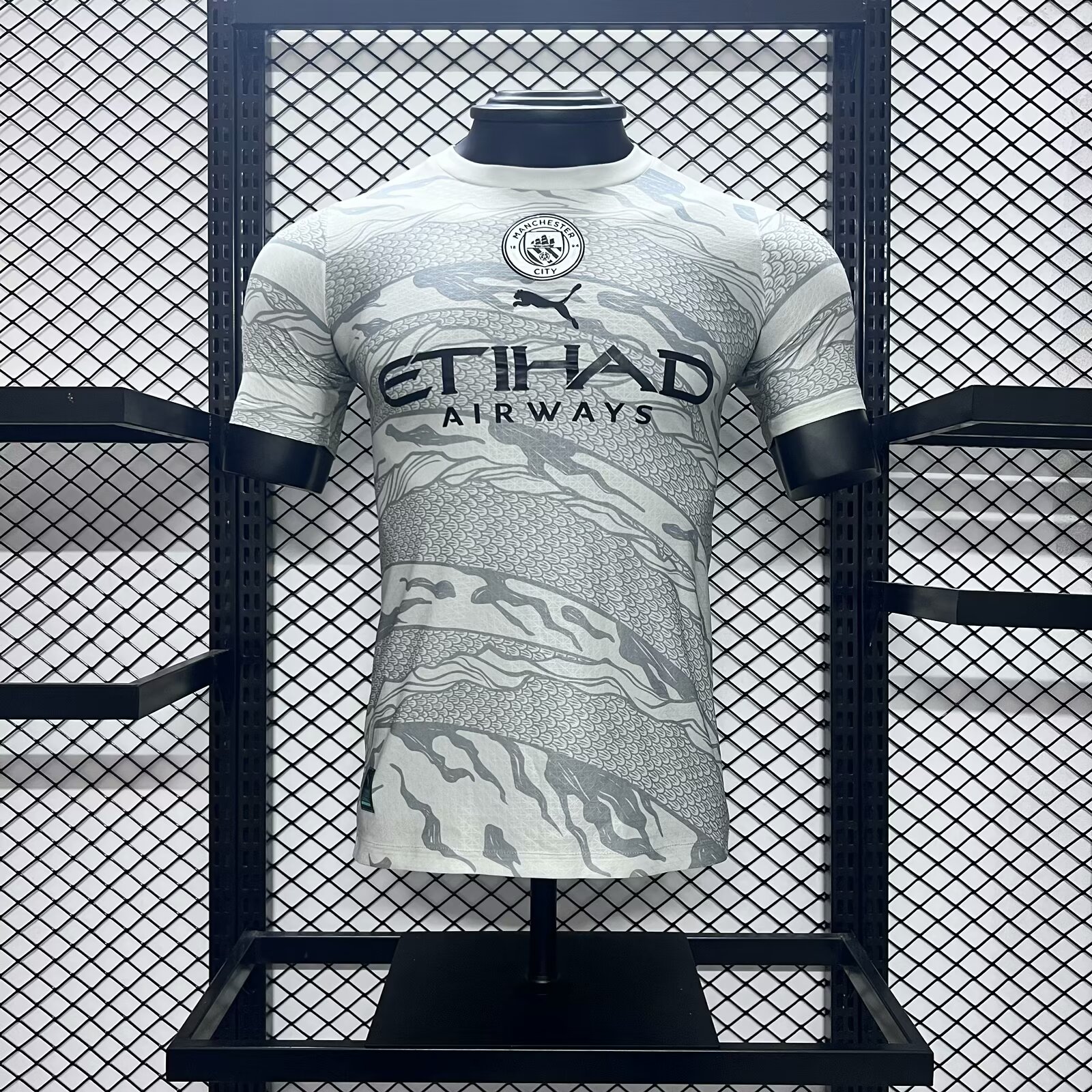 Manchester City 2024 Year of the Dragon Pre-match Jersey - Player Version - ReplicasJersey