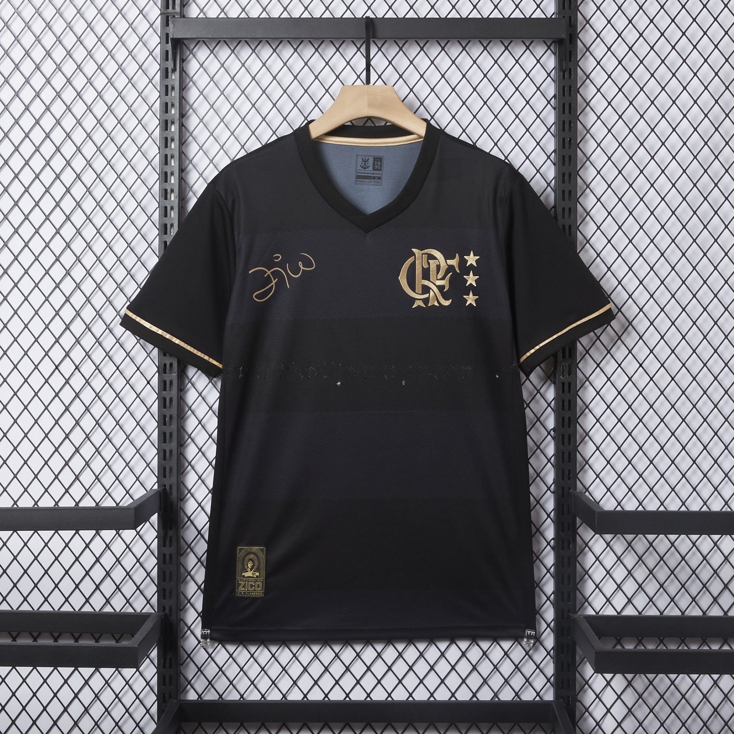 Flamengo 25-26 ZICO Commemorative Black Jersey - Fans Version - ReplicasJersey