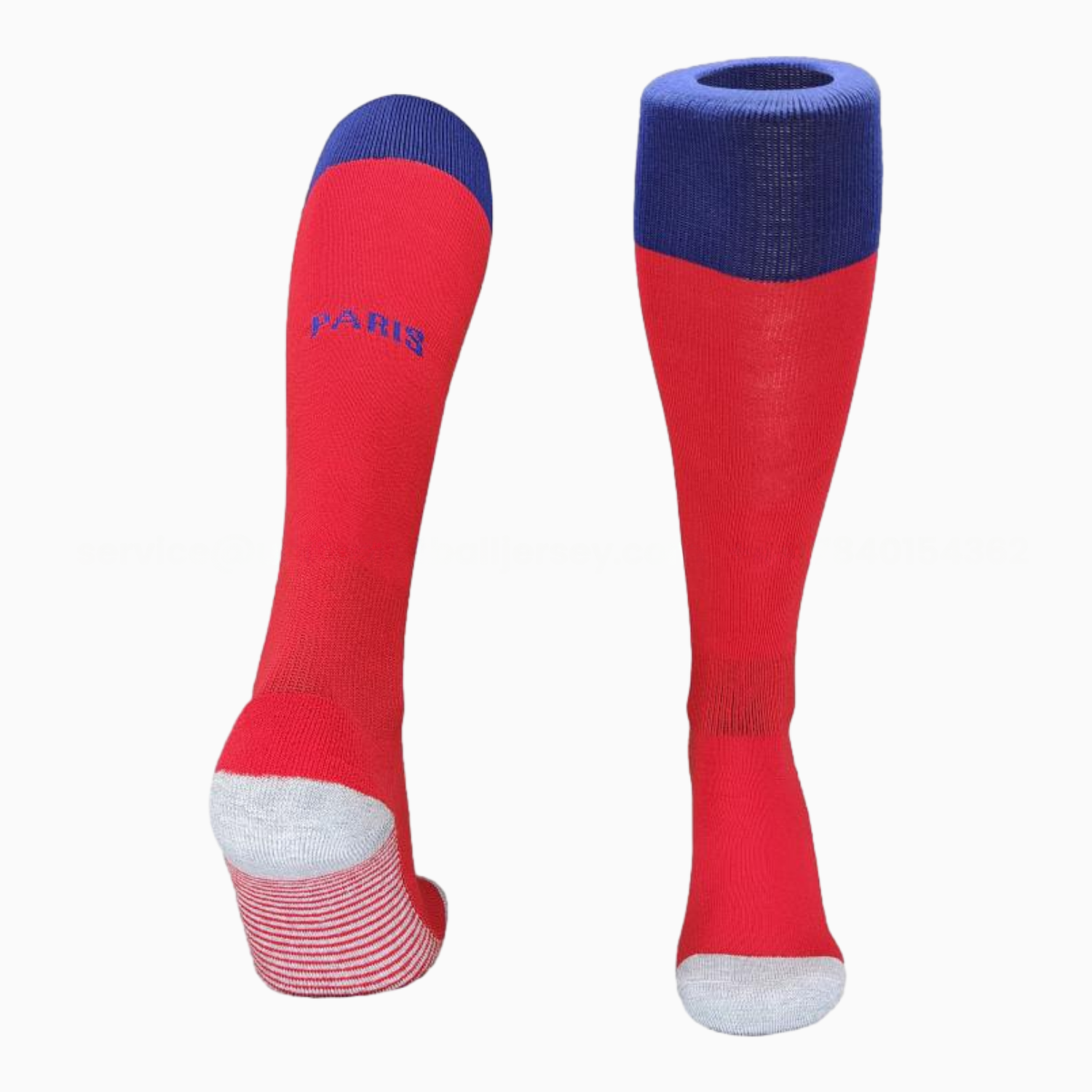Paris Saint-Germain PSG 25-26 Third Socks - Red - ReplicasJersey