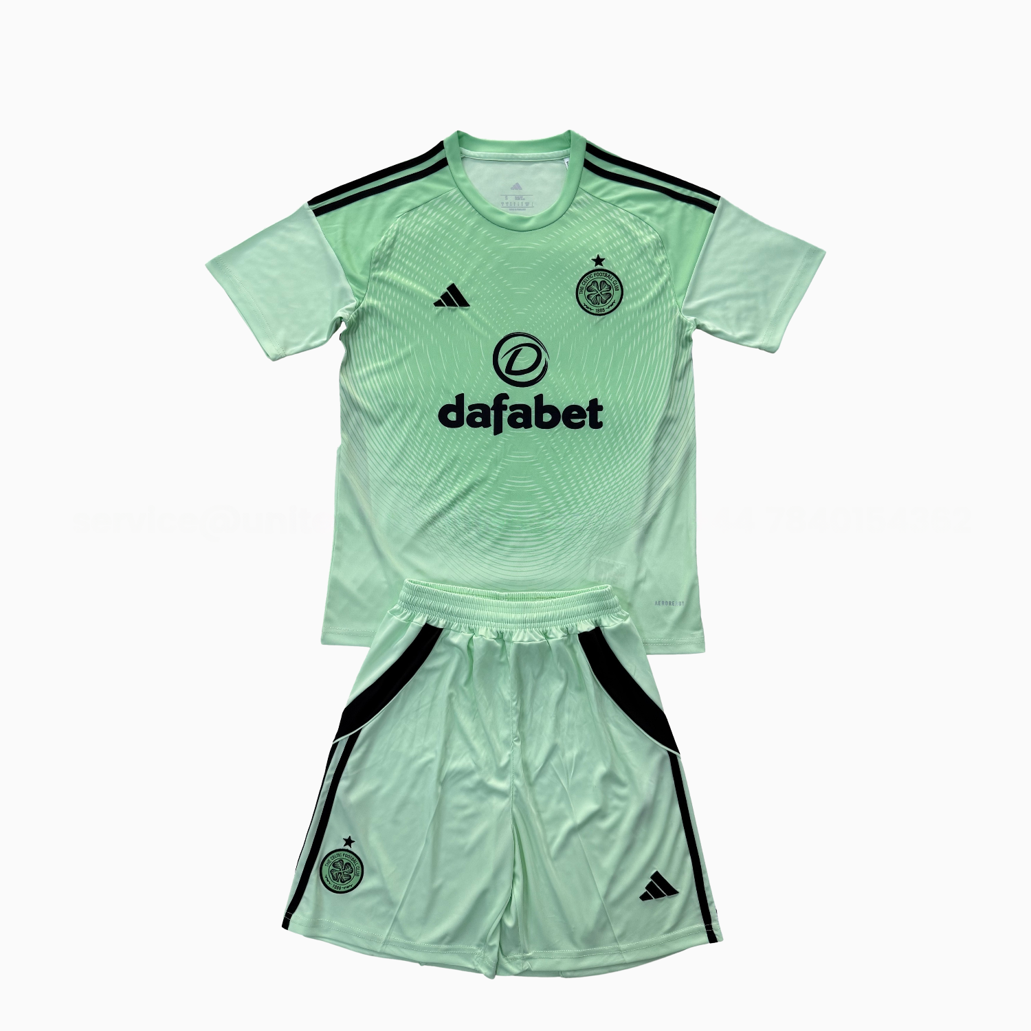 Celtic 25-26 Green Goalkeeper Men's Adult Jersey Set - Fans Version - ReplicasJersey