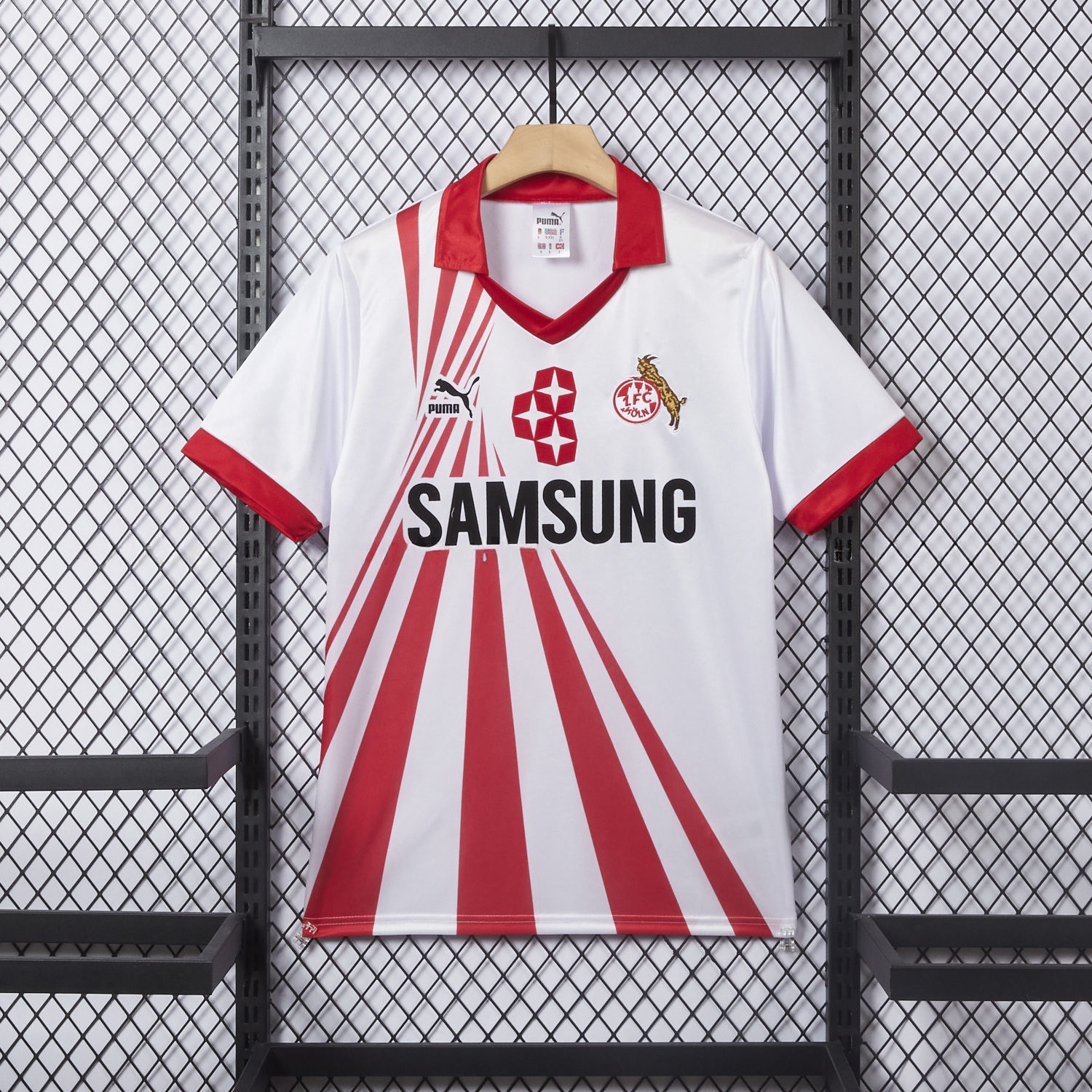 Retro 1. FC Köln 1990-91 Home Jersey - ReplicasJersey