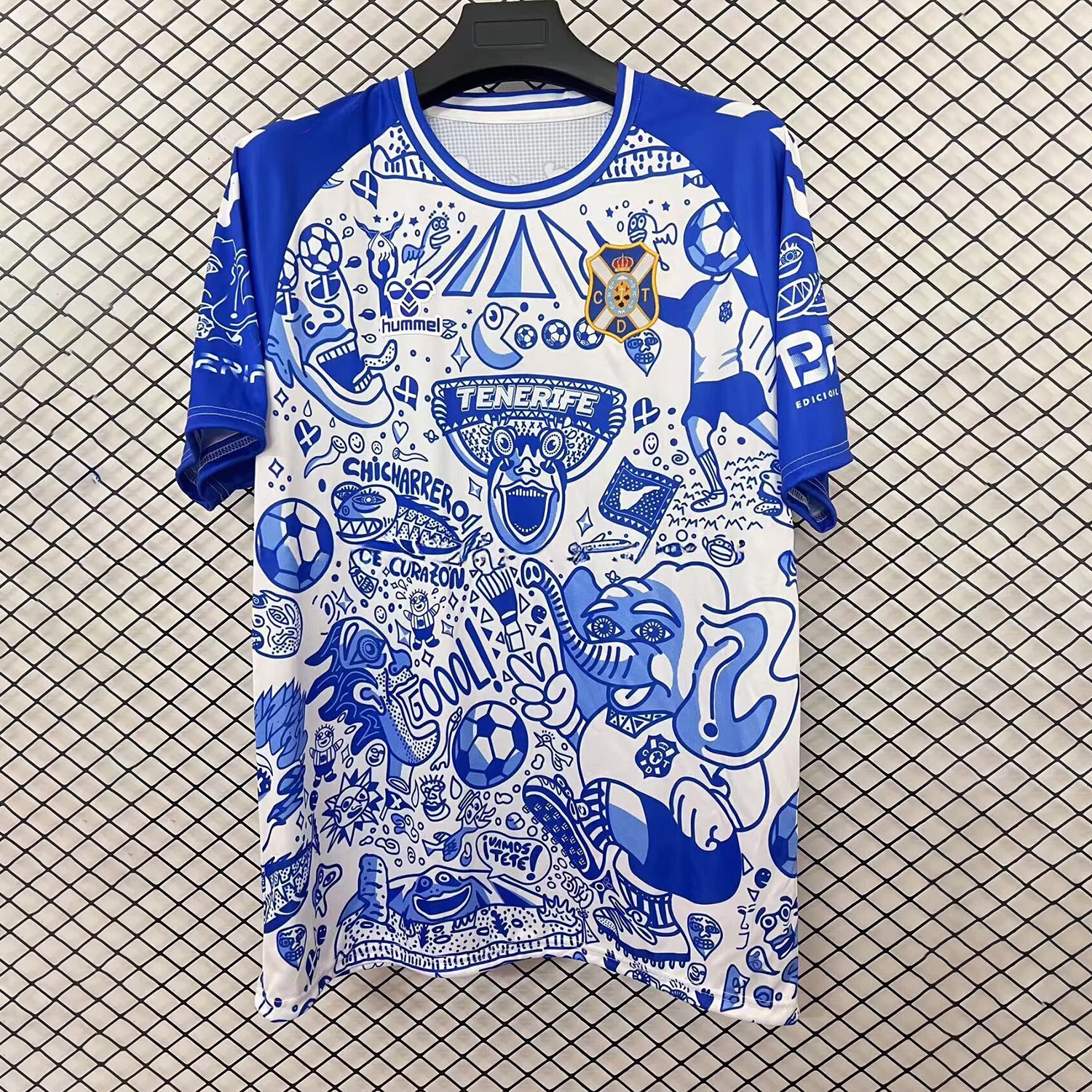 Tenerife 25-26 Blue Graffiti Special Edition Jersey - Fans Version - ReplicasJersey