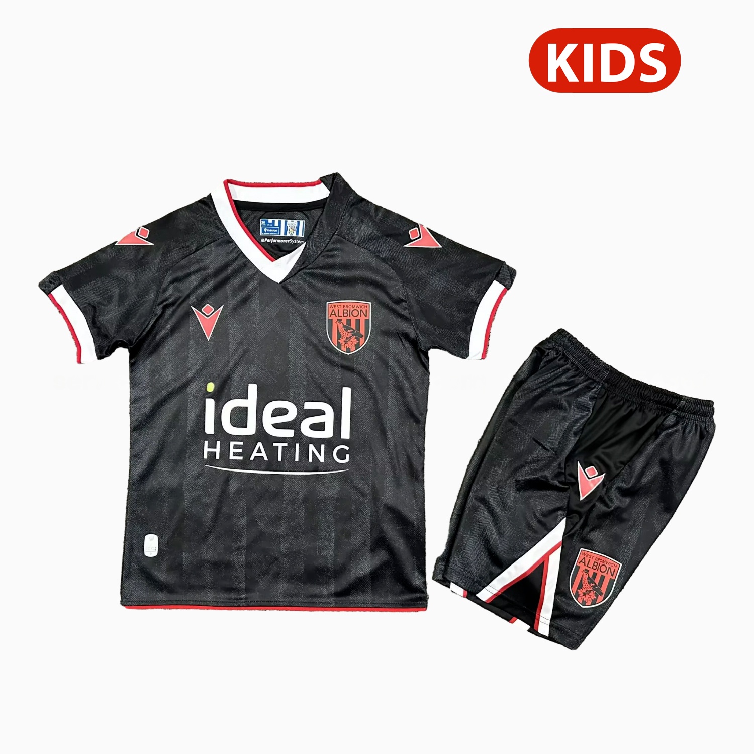 West Bromwich Albion 25-26 Third Black Kids Kit - ReplicasJersey