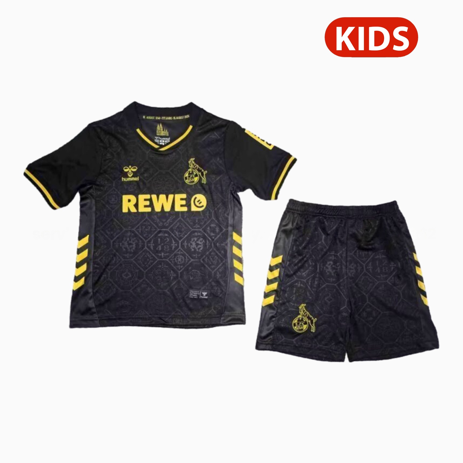 1. FC Köln 25-26 Third Black Kids Kit - ReplicasJersey
