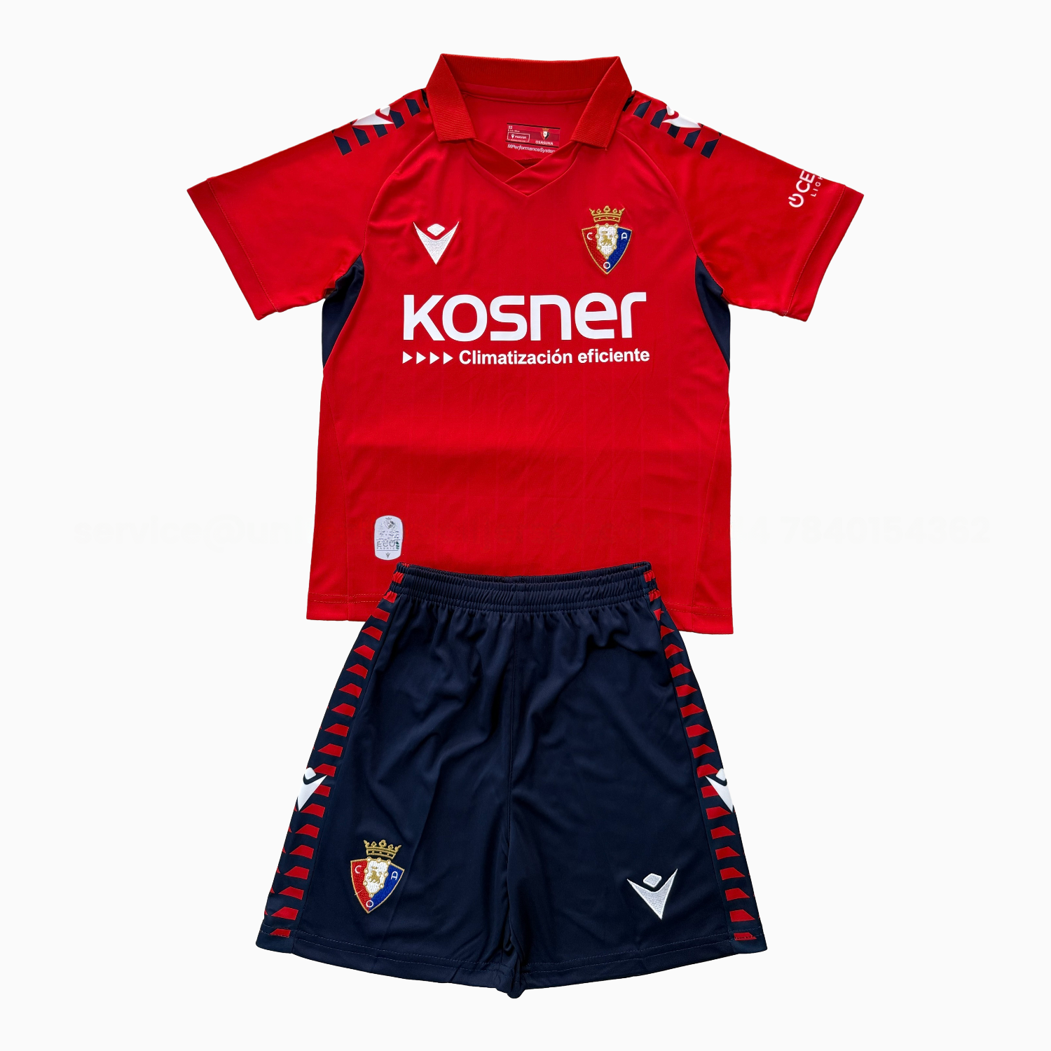 Osasuna 25-26 Home Men's Adult Jersey Set - Fans Version - ReplicasJersey